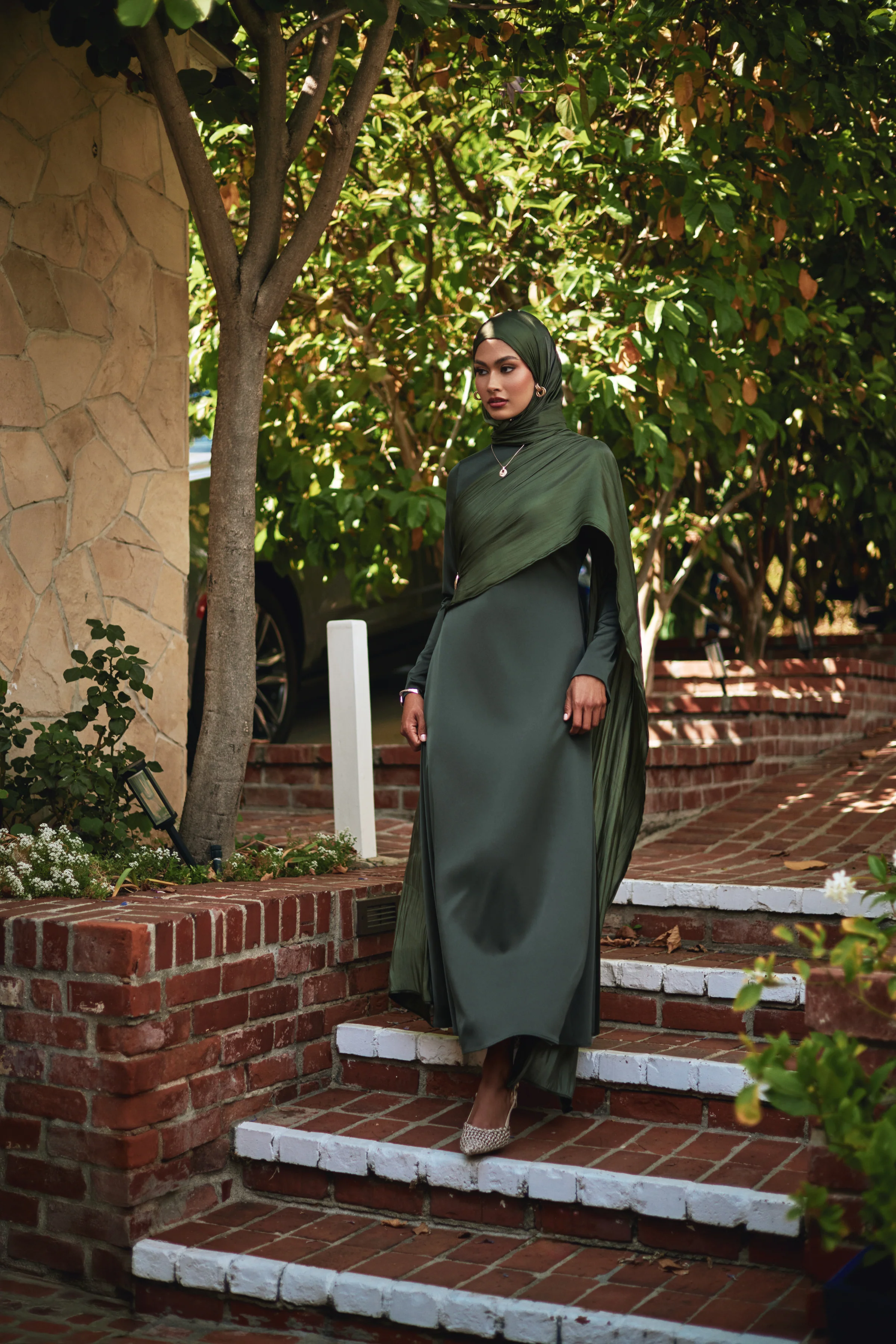 Leana Matching Hijab - Forest Muse - Image 6