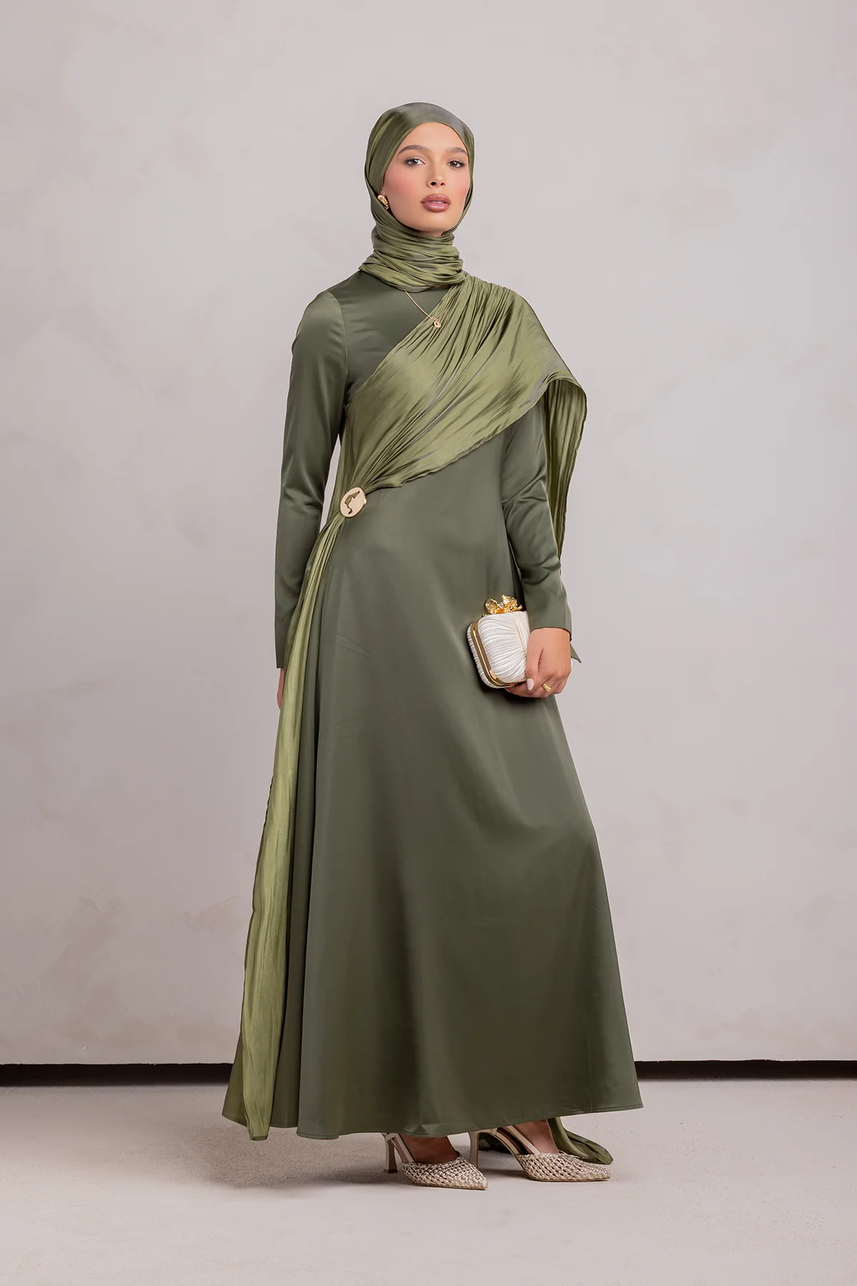Leana Maxi Dress - Forest Muse - Image 15