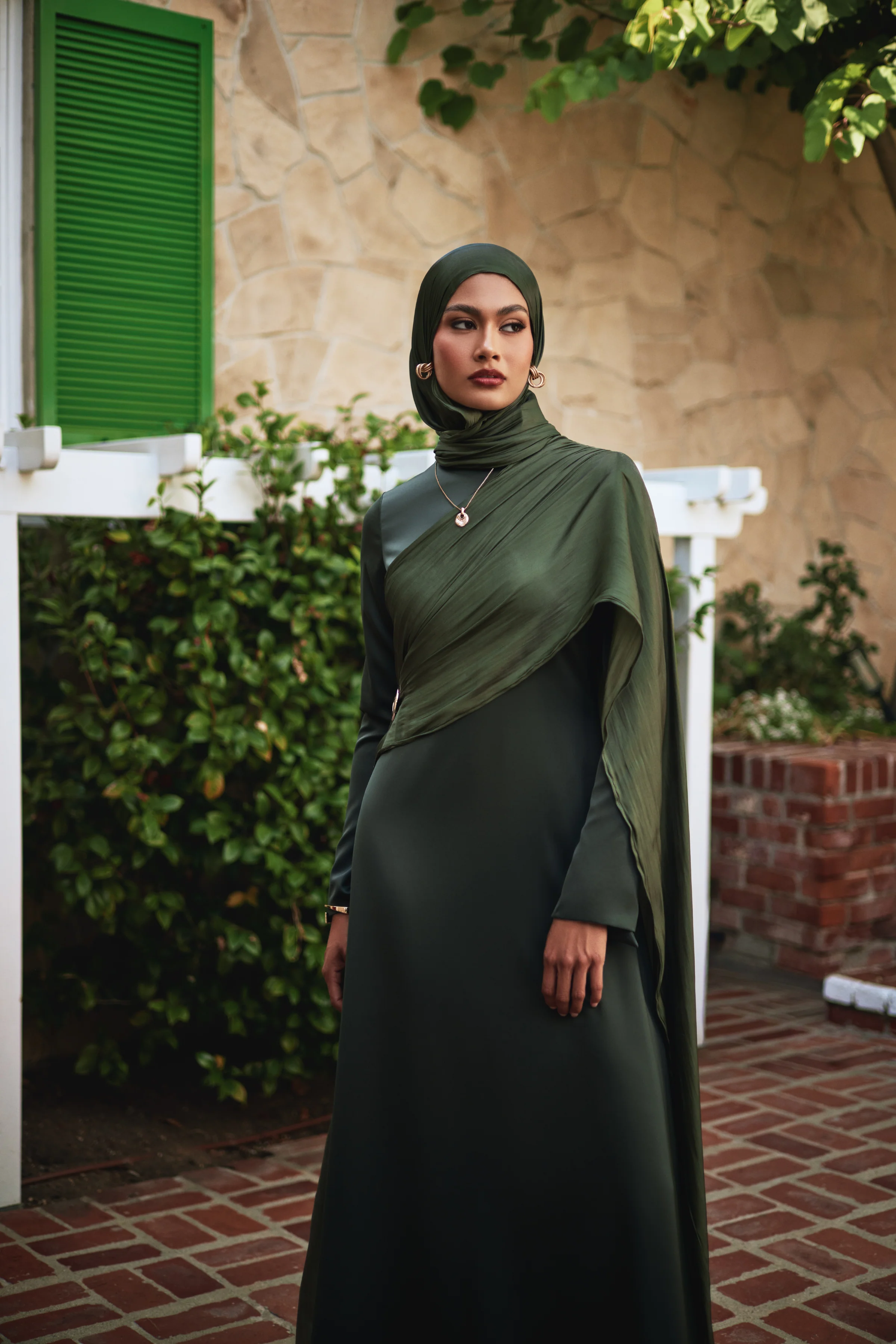 Leana Maxi Dress - Forest Muse - Image 4