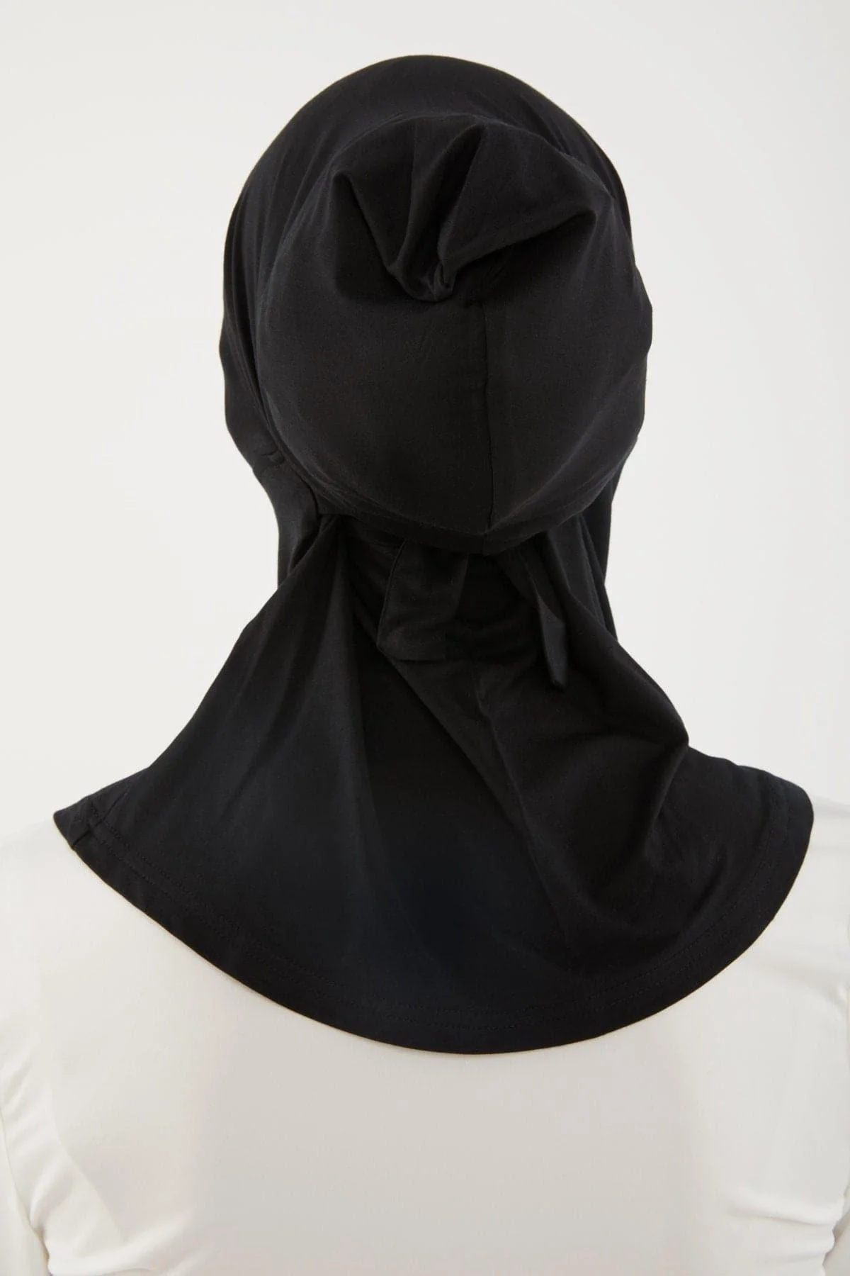 Lila Neck Cover Hijab-Black - Image 3