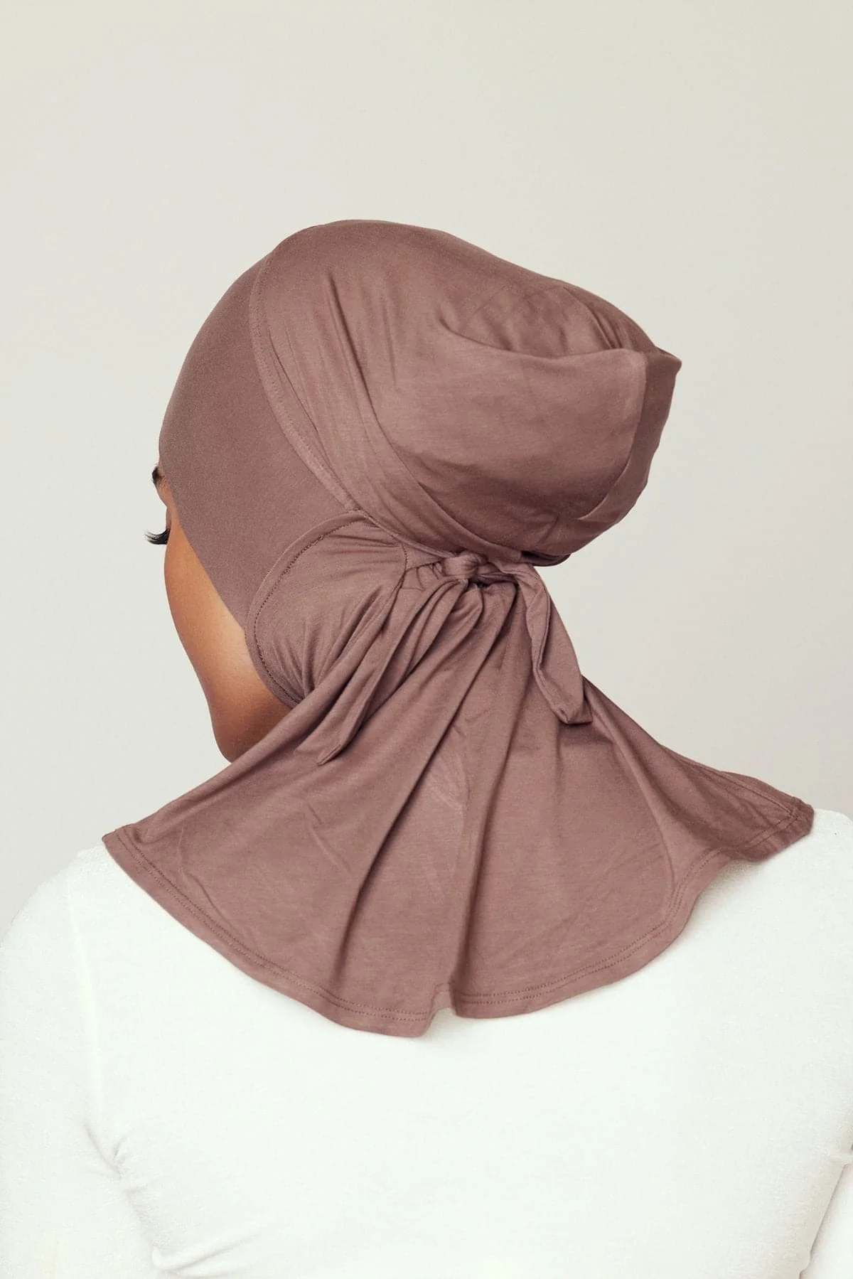 Lila Neck Cover Hijab- Walnut - Image 4