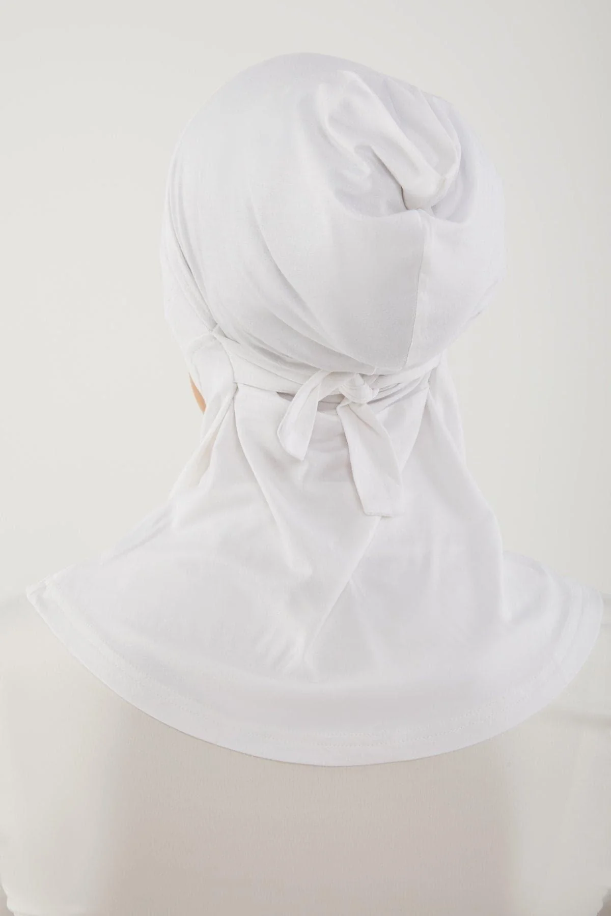 Lila Neck Cover Hijab-White - Image 3