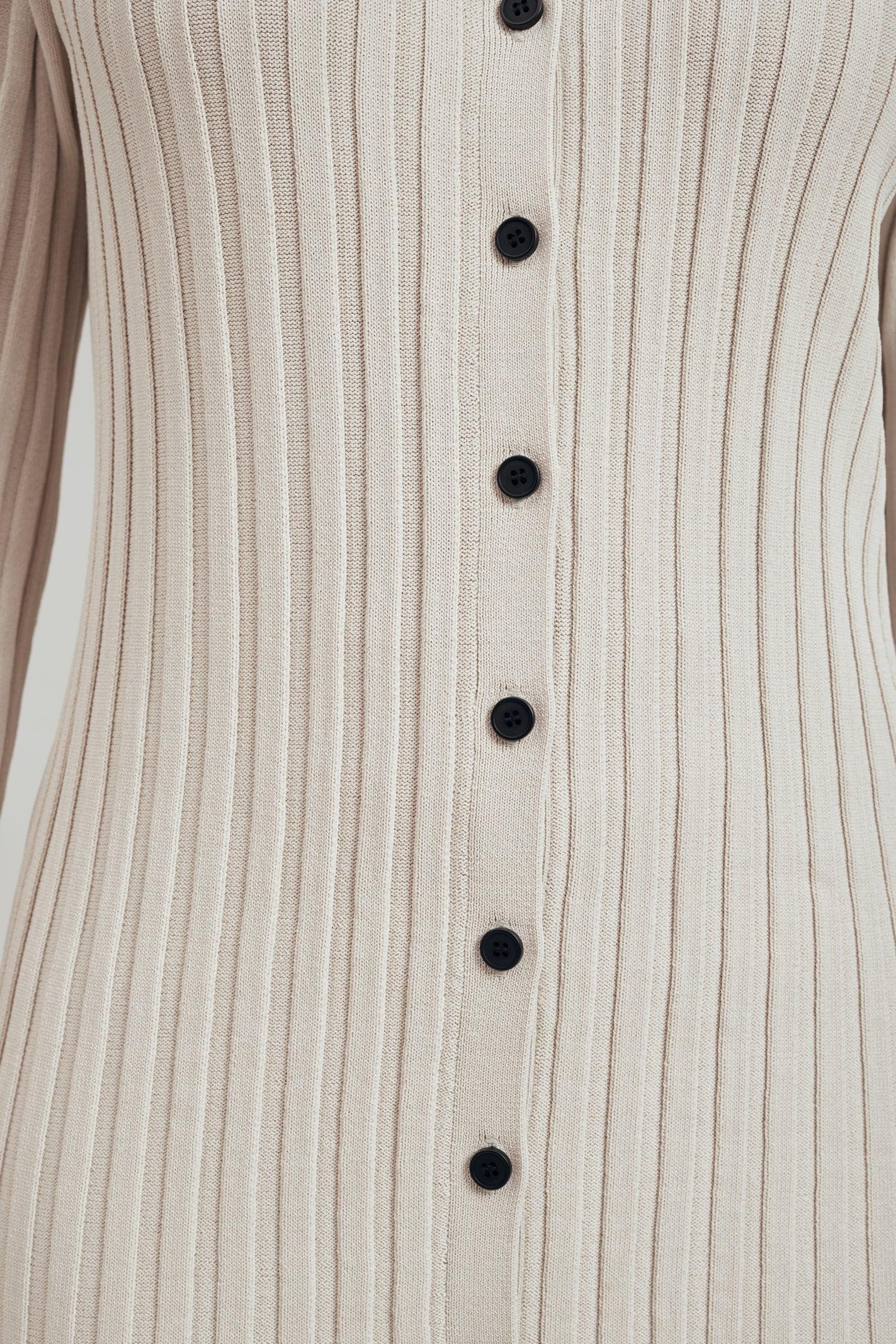 Luna Ribbed Knit Long Sleeve Cardigan - Image 5