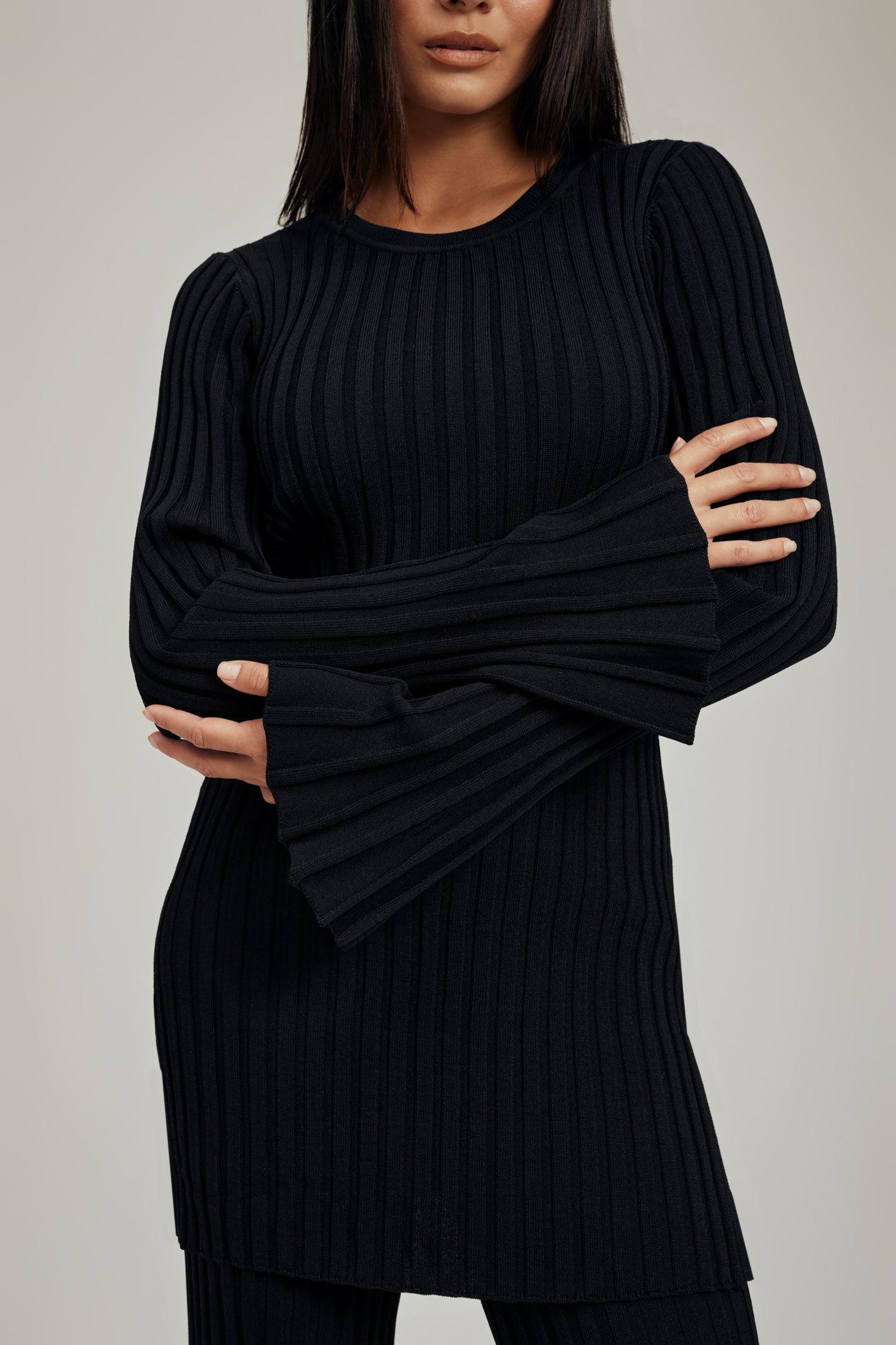 Luna Ribbed Knit Slit Top - Image 5