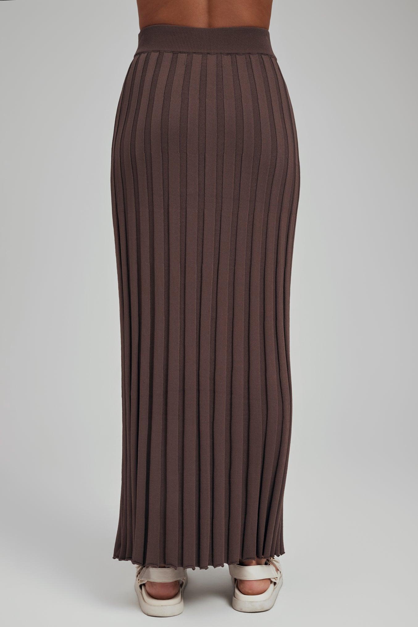 Luna Ribbed Knit Maxi Skirt - Image 3