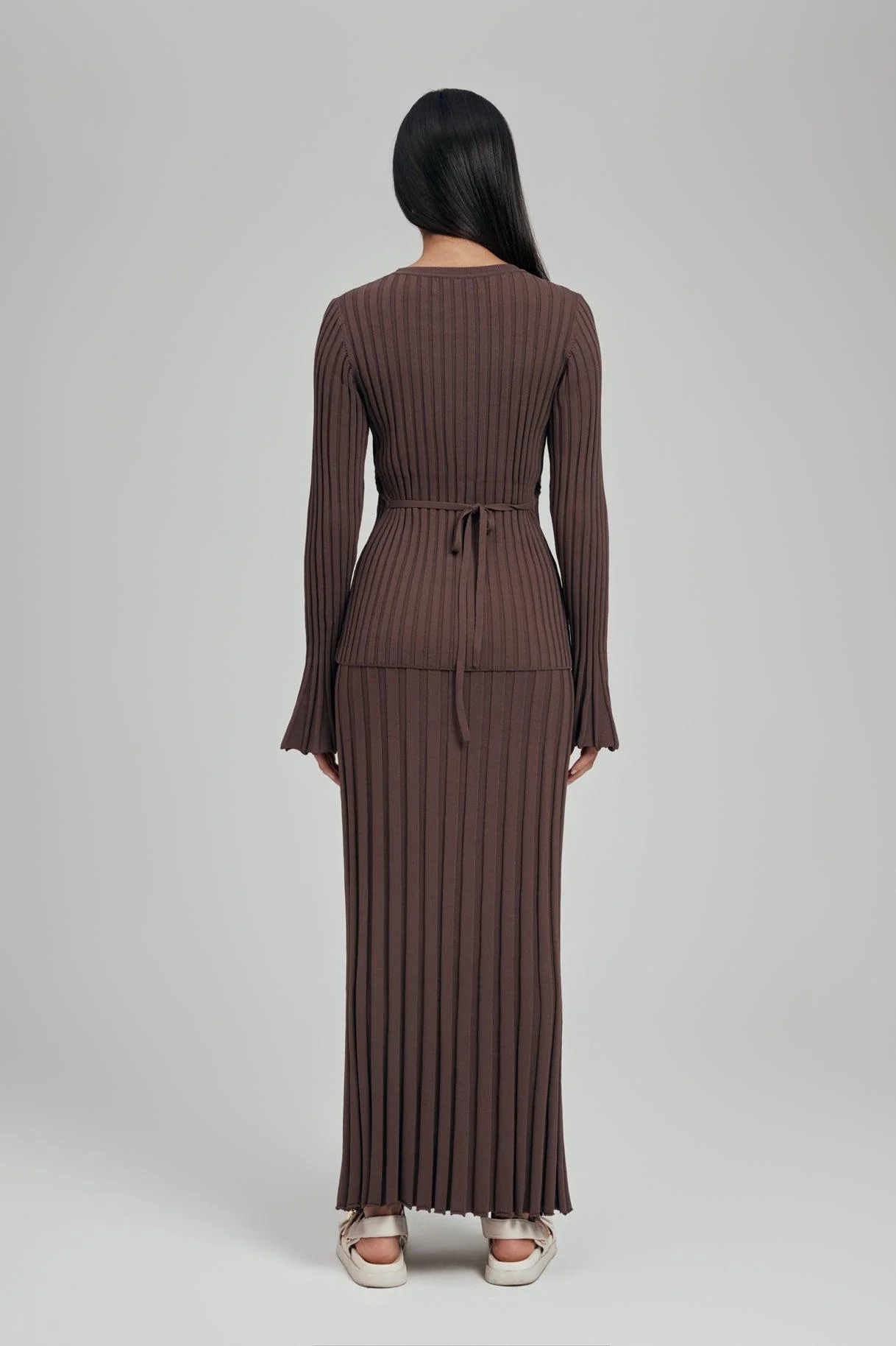 Luna Ribbed Knit Maxi Skirt - Image 6