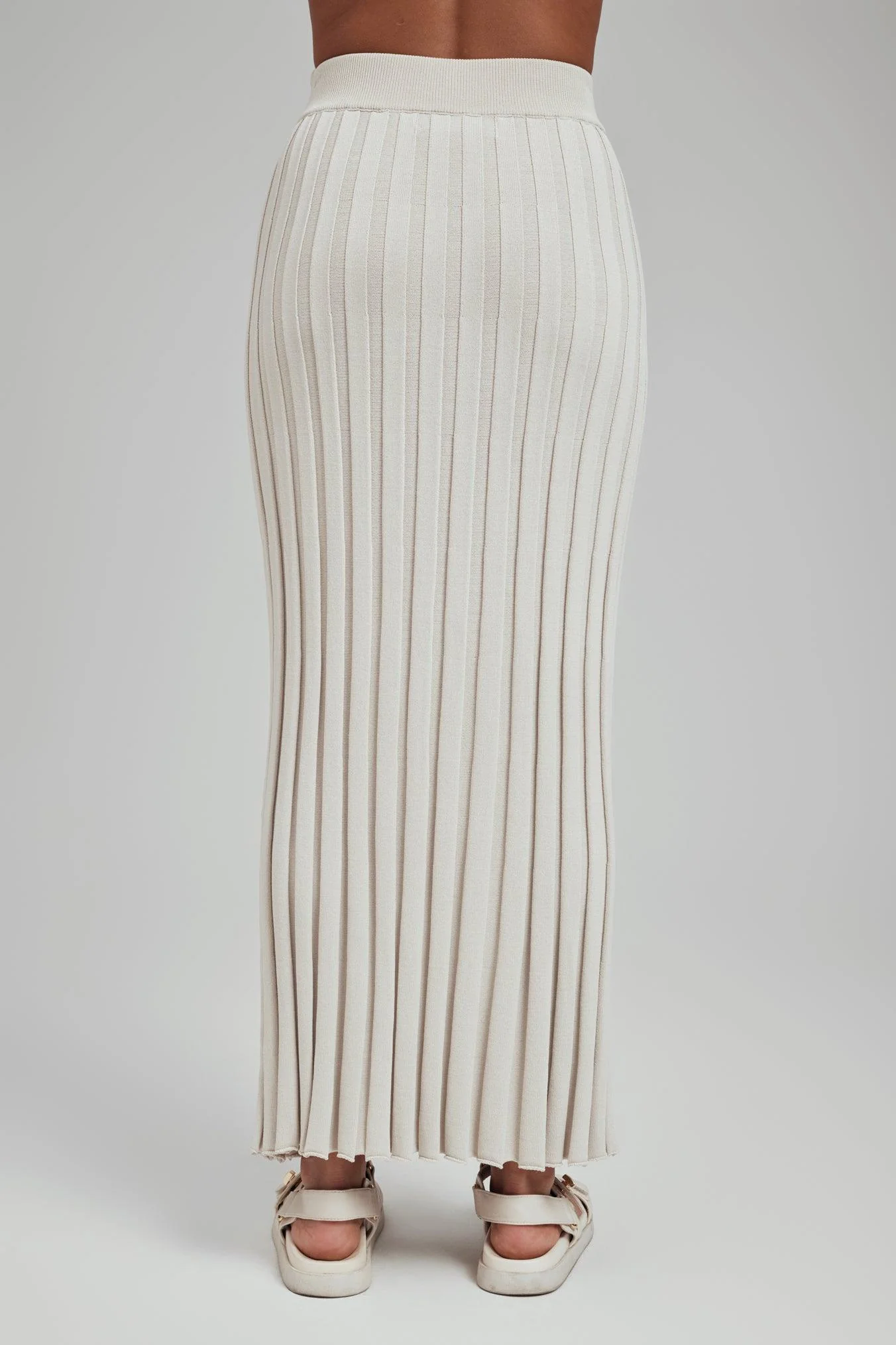 Luna Ribbed Knit Maxi Skirt - Image 3