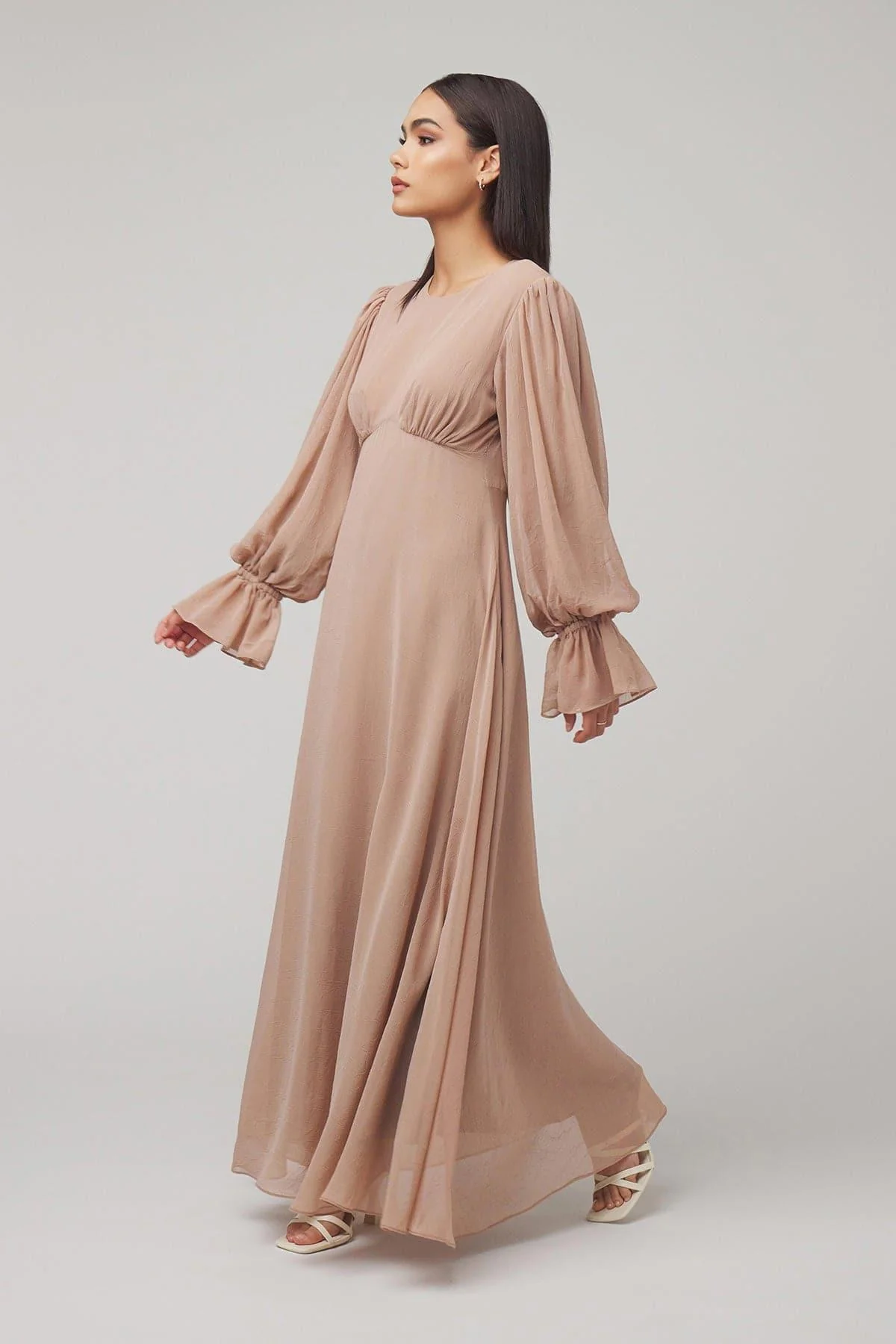 Lynne FLoral Maxi Dress - Tan - Image 5