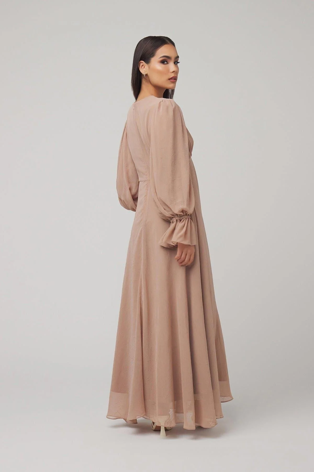 Lynne FLoral Maxi Dress - Tan - Image 6