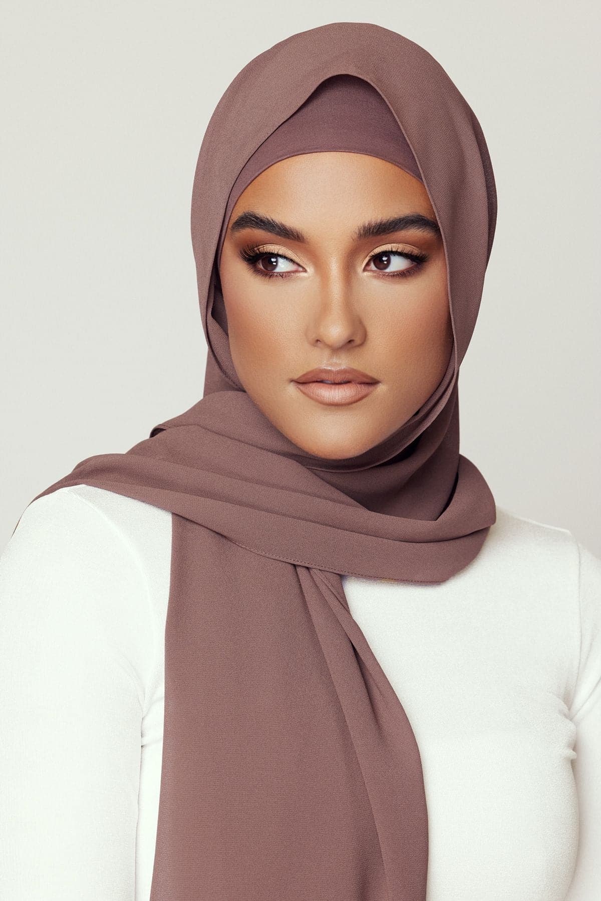 Matching Hijab & Undercap Bundle - Mocha - Image 3