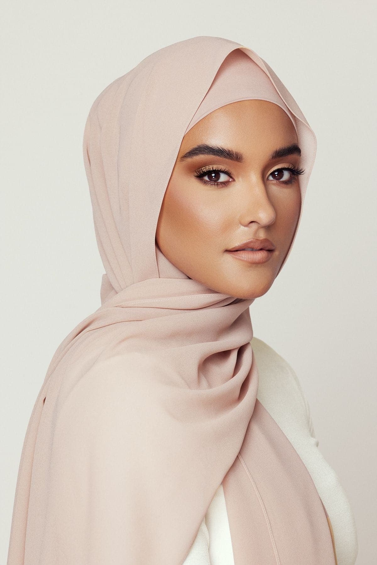 Matching Hijab & Undercap Bundle - Oat - Image 2