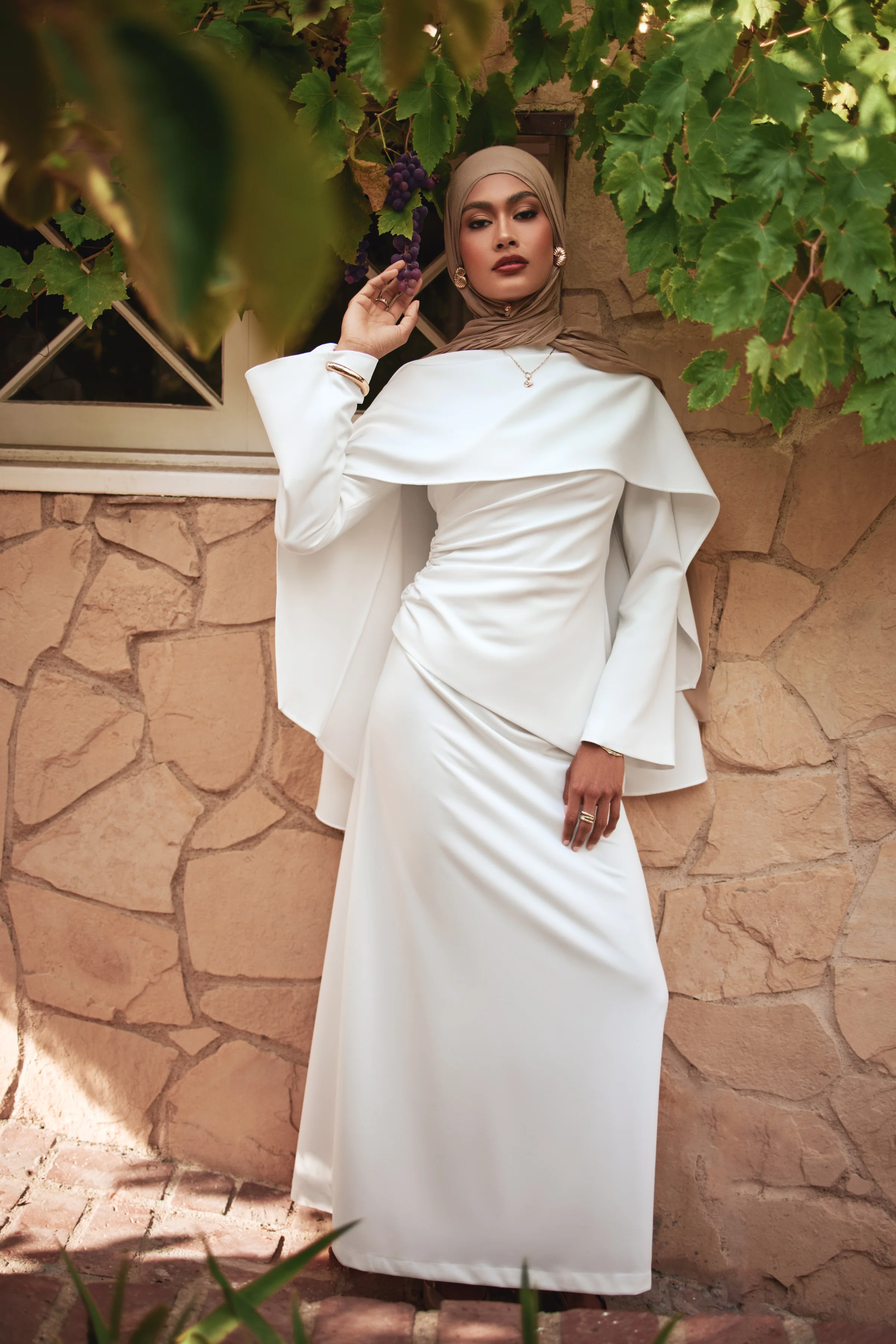 Meyah Maxi Skirt - Off White - Image 3