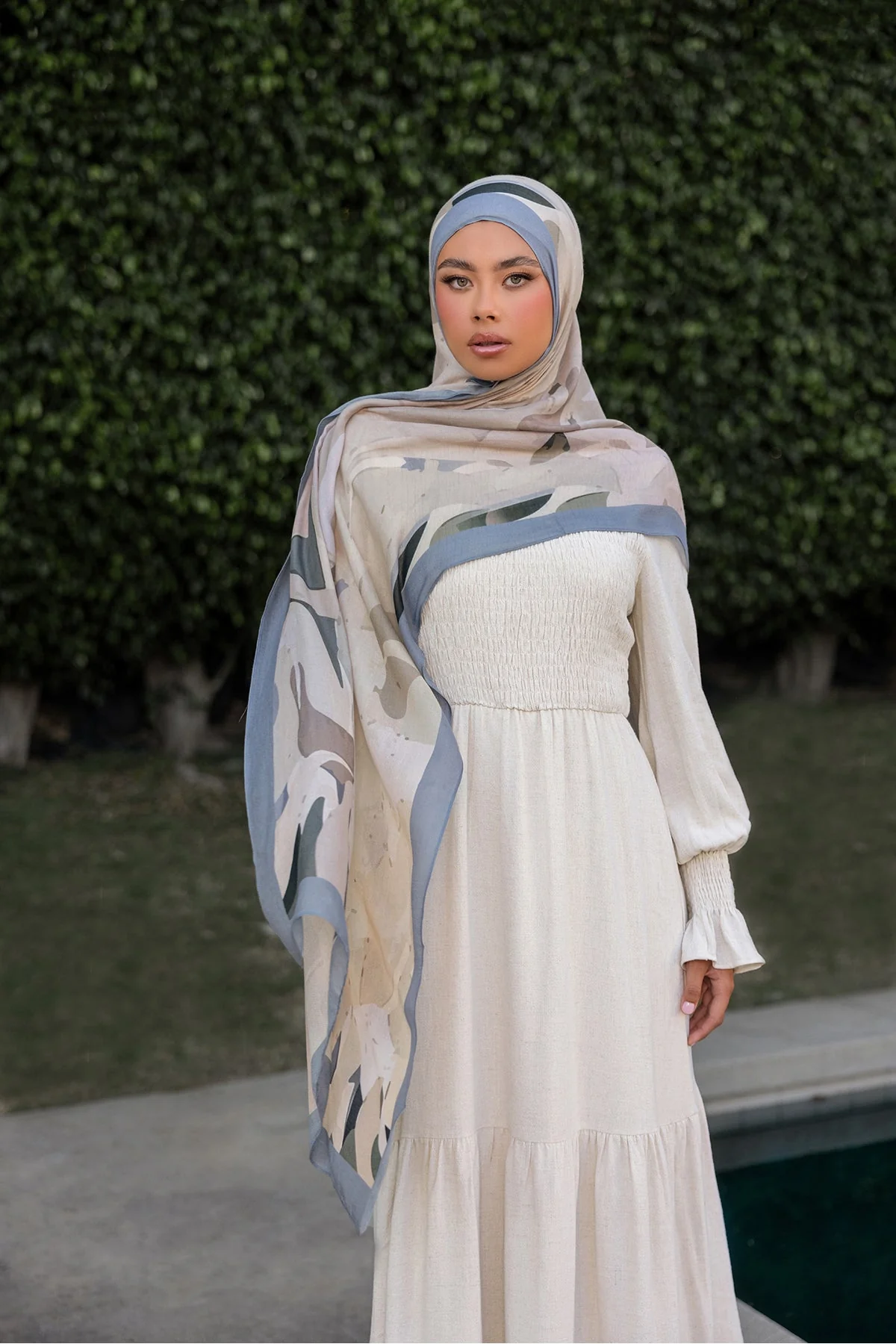 Mirage Print Modal Hijab - Image 3