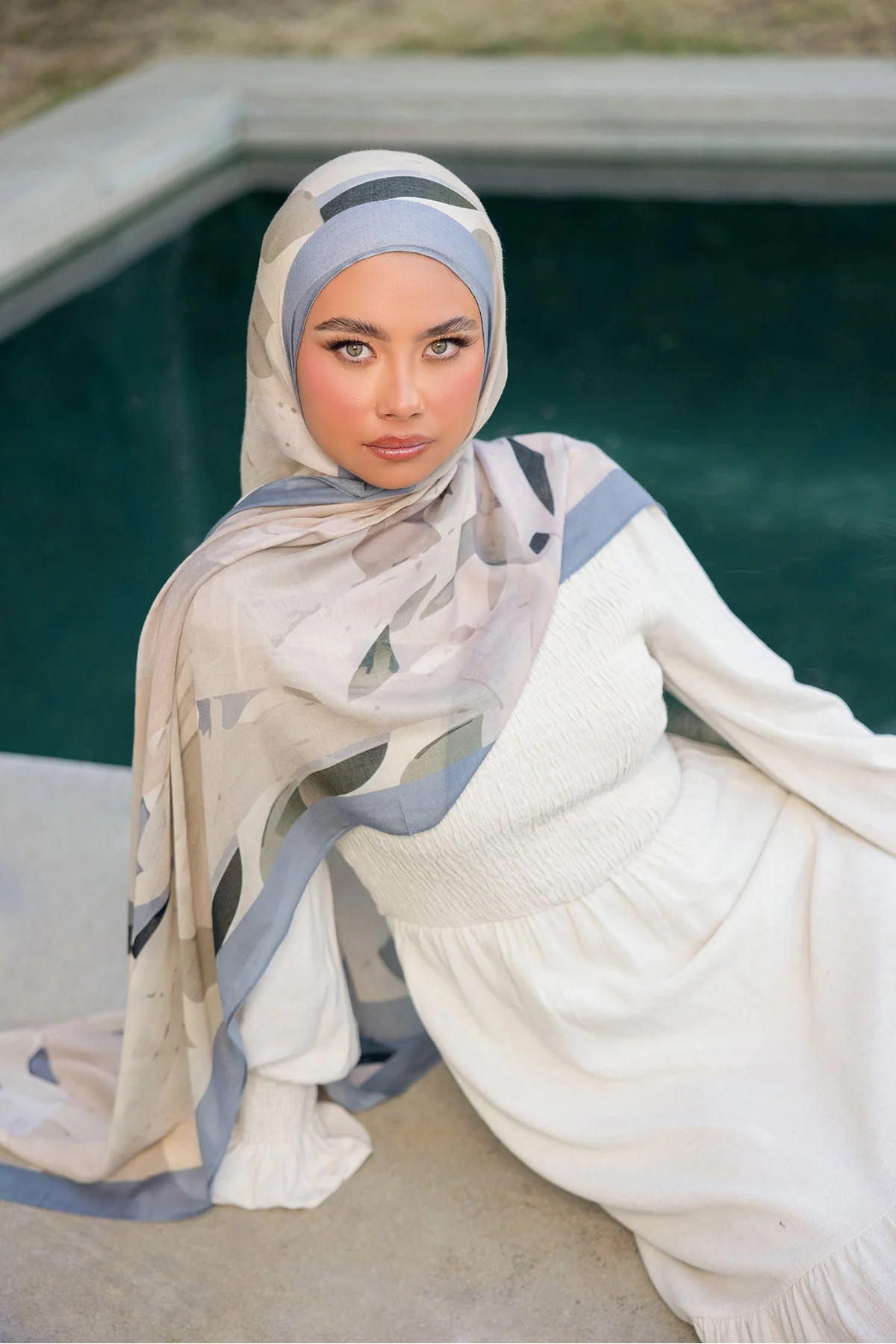 Mirage Print Modal Hijab - Image 6