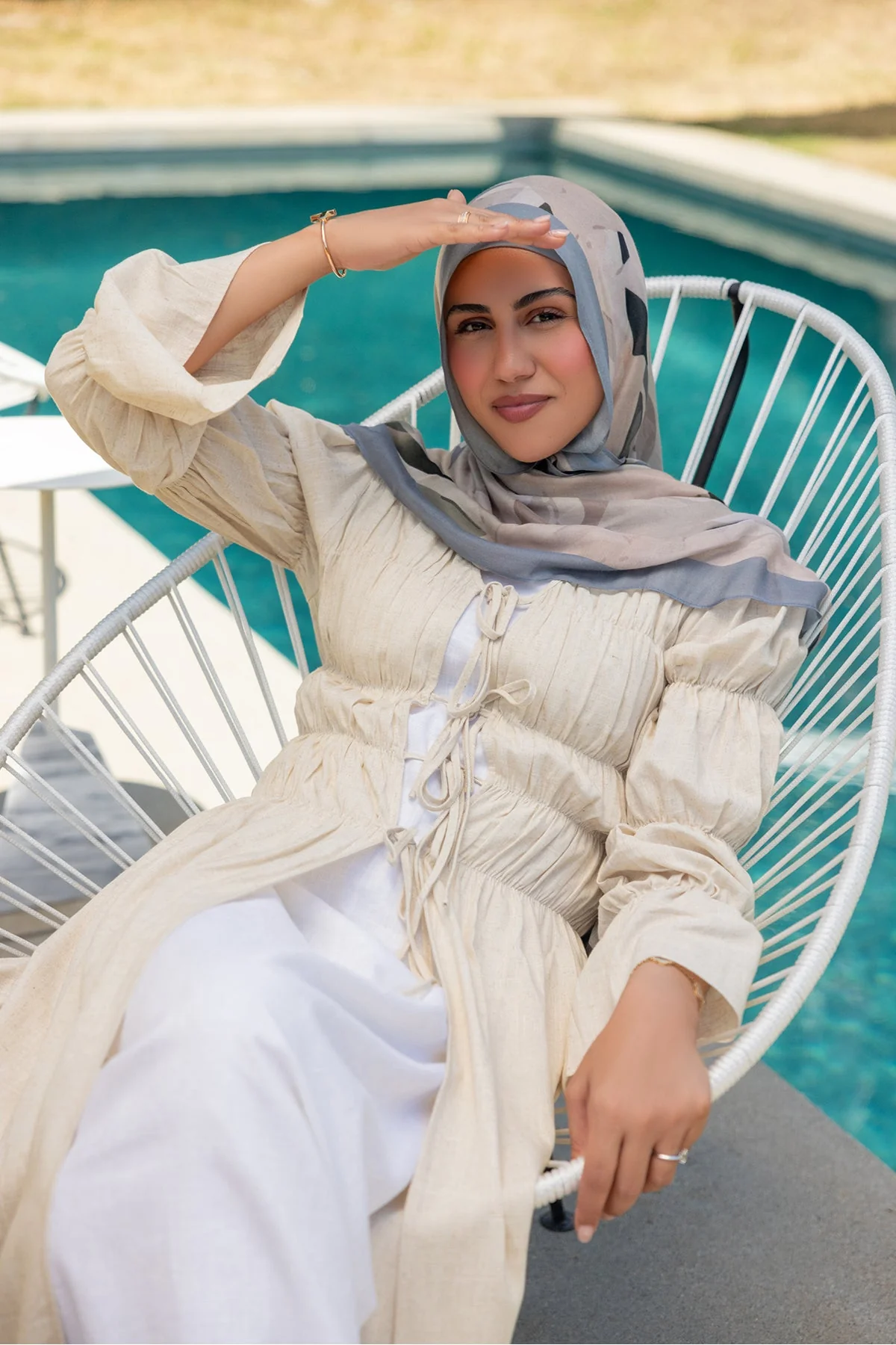 Mirage Print Modal Hijab - Image 7