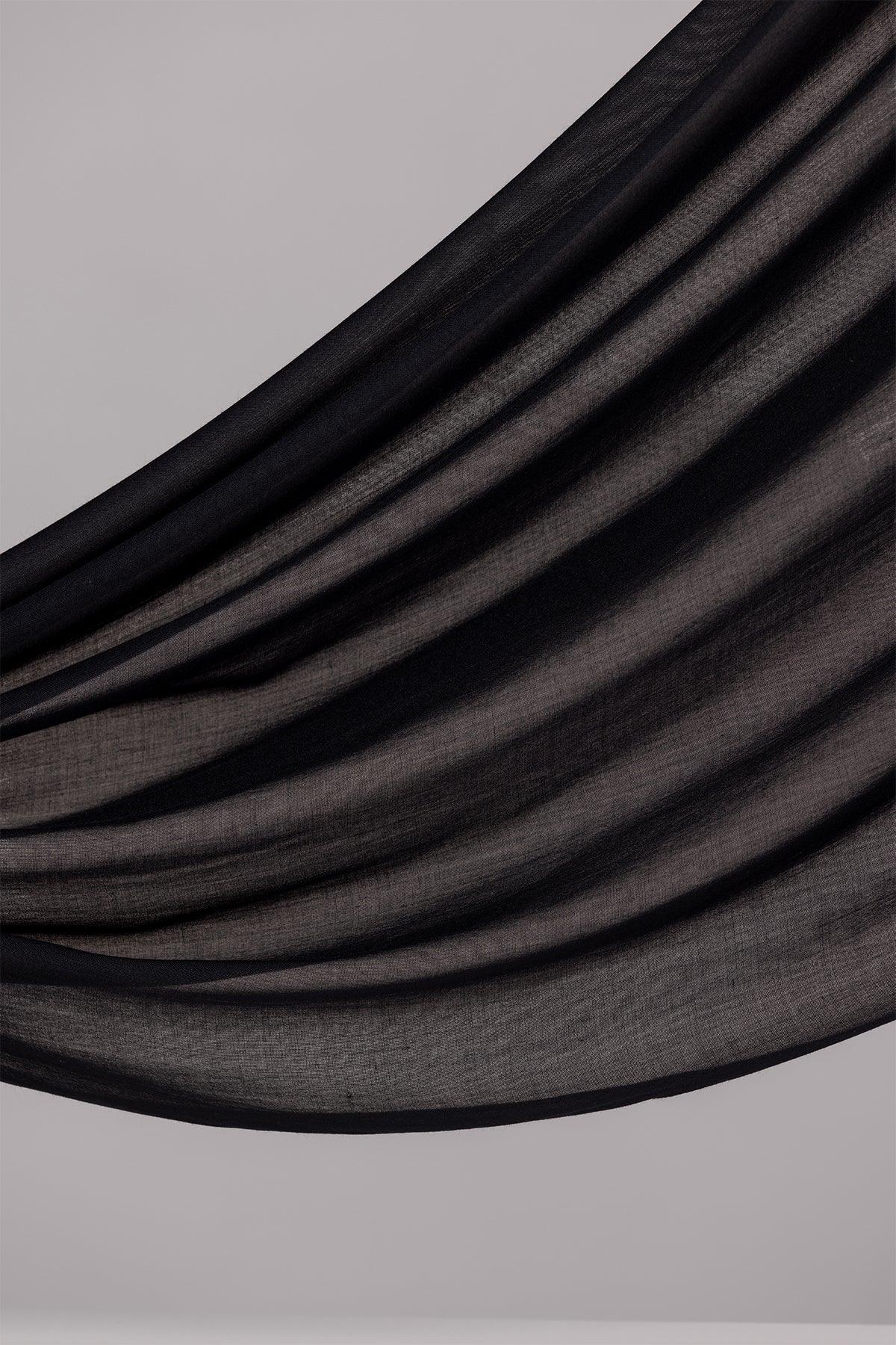 Modal Matching Hijab Set- Black - Image 3