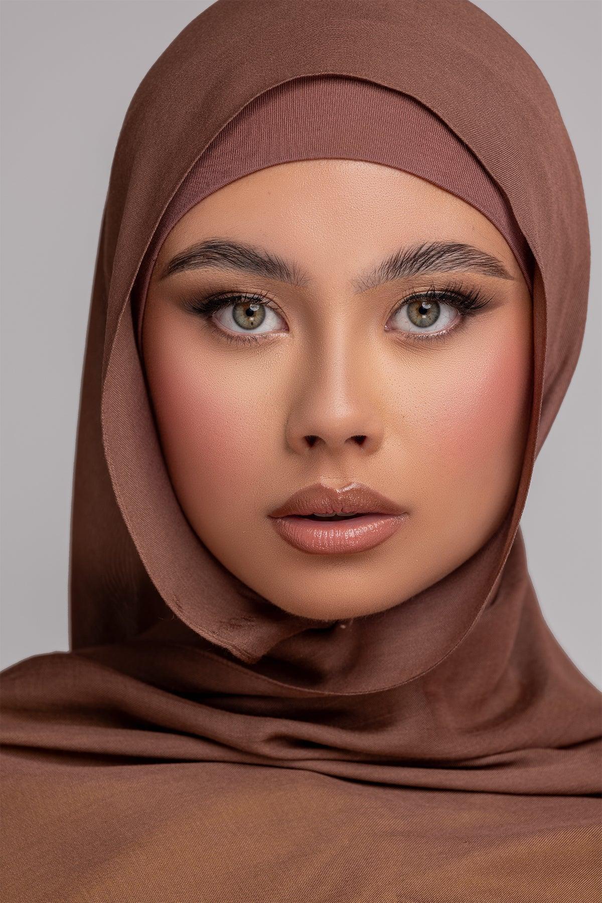 Modal Matching Hijab Set- Sepia - Image 2