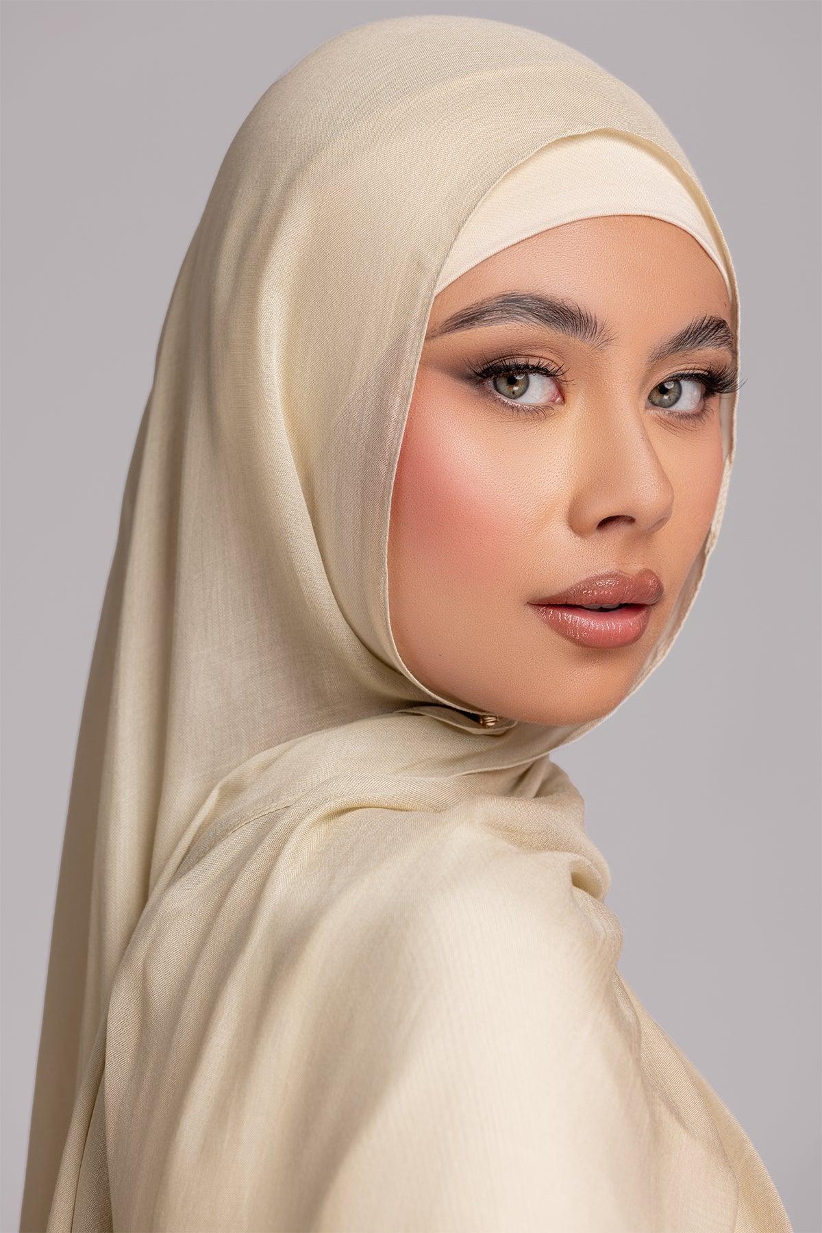 Modal Matching Hijab Set- Stone - Image 2