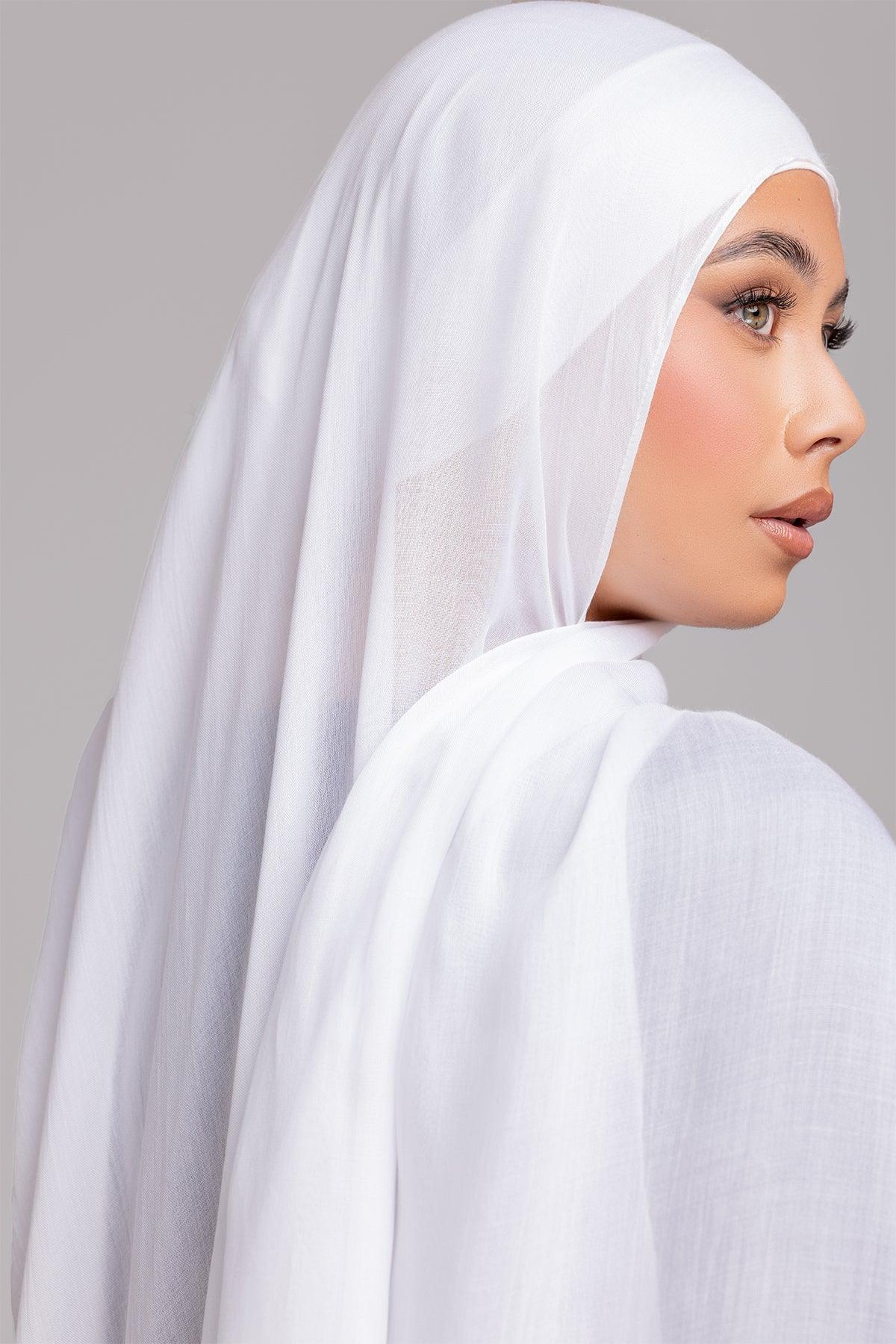 Modal Matching Hijab Set- White - Image 2