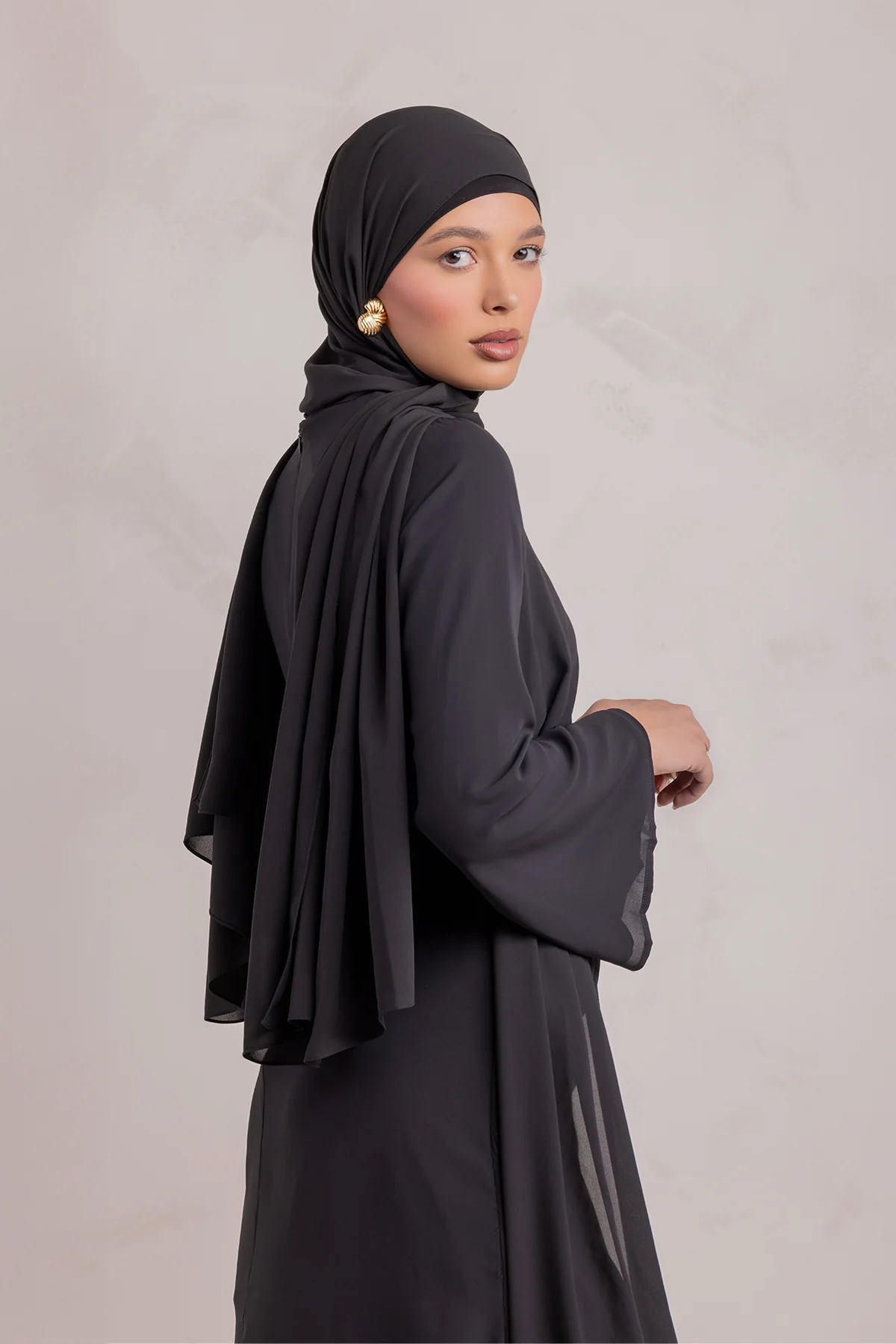 Nada Asymmetrical Tunic & Pant Set - Black - Image 8
