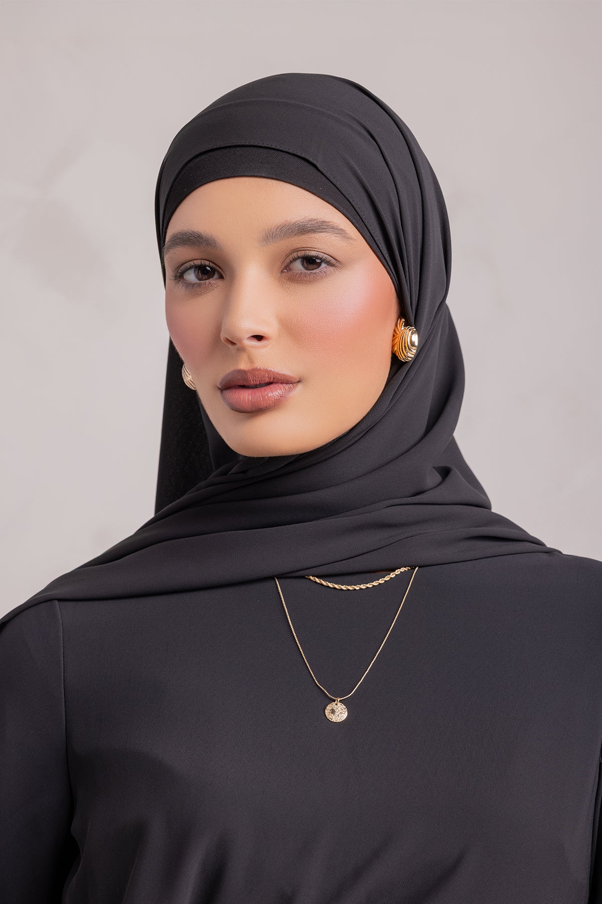 Nada Matching Hijab - Black - Image 3