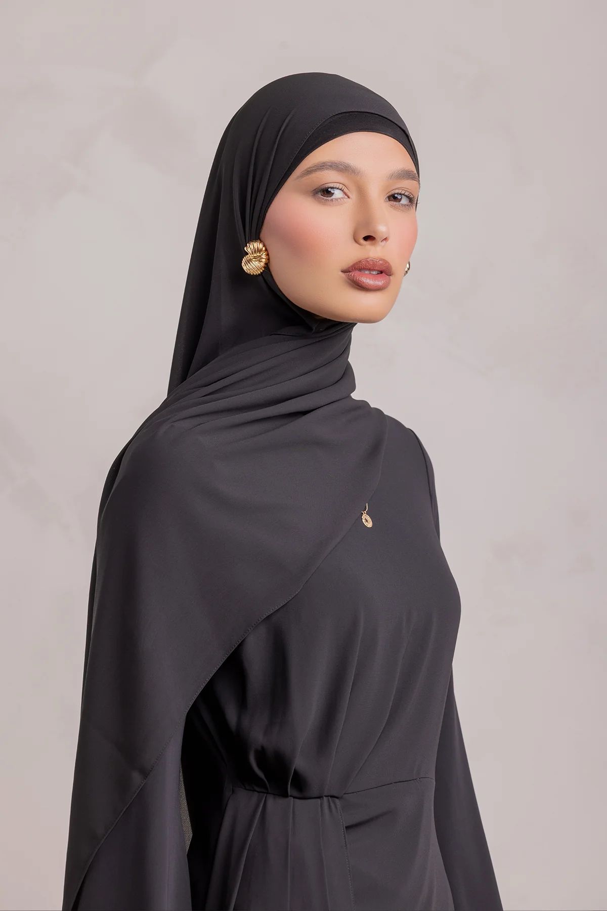 Nada Matching Hijab - Black - Image 4