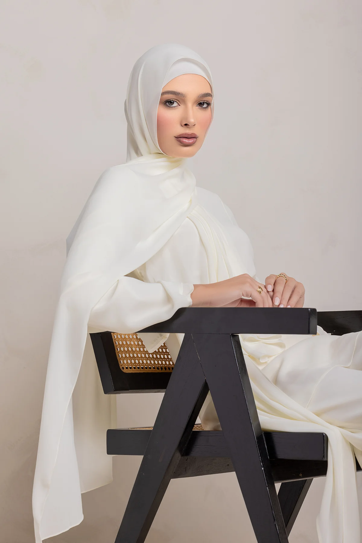 Nada Matching Hijab - Off White - Image 7