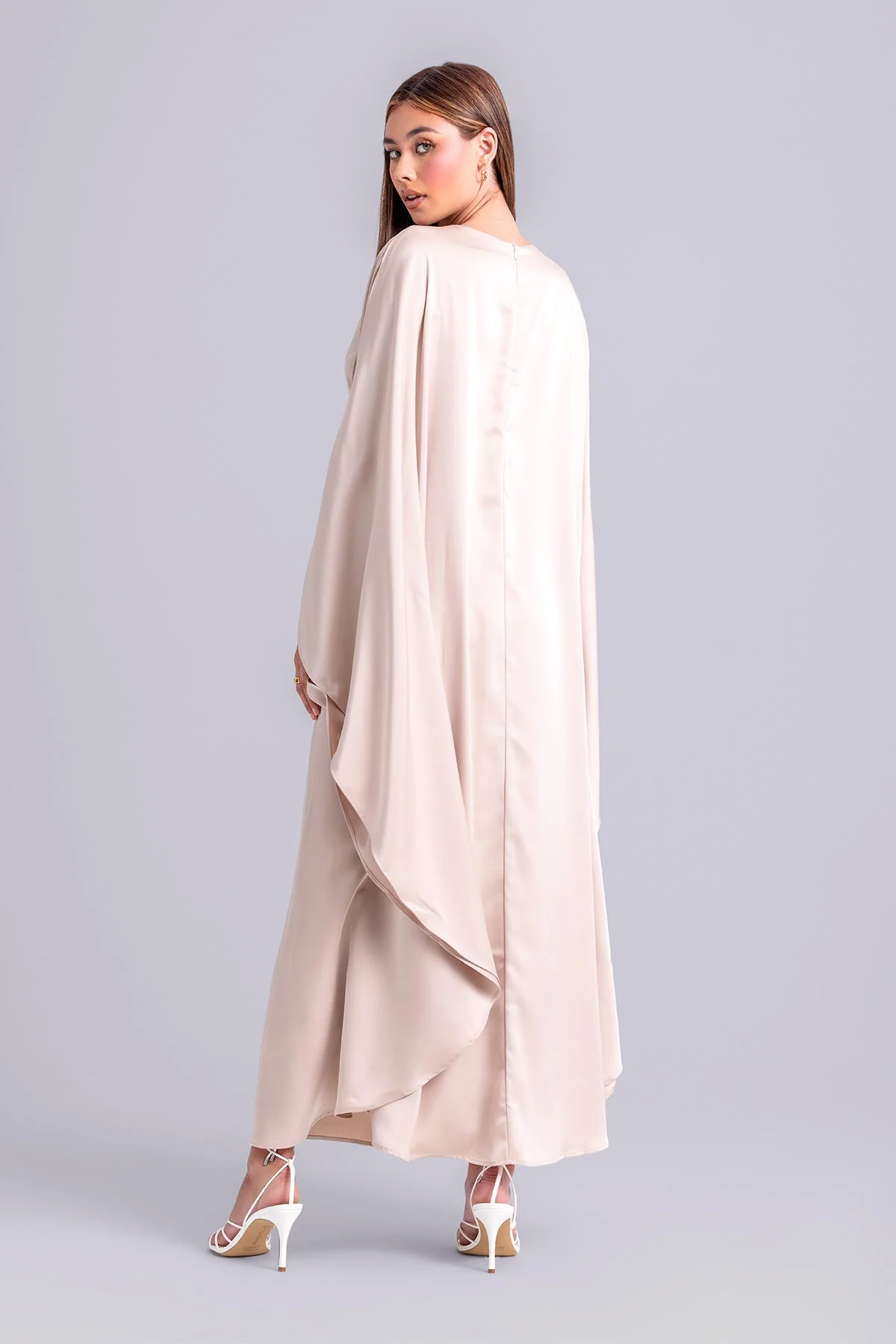 Nadine Abaya Kaftan- Rosewater - Image 5