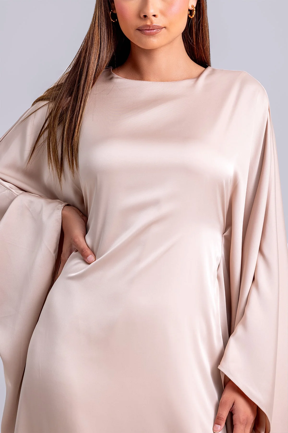 Nadine Abaya Kaftan- Rosewater - Image 7