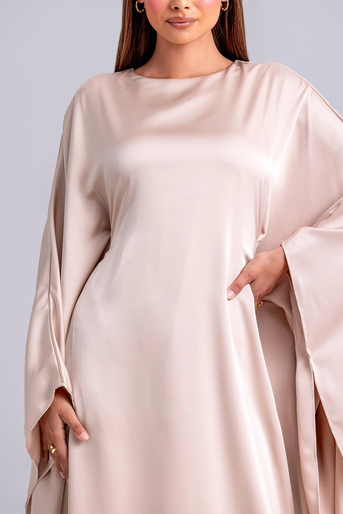 Nadine Abaya Kaftan- Rosewater - Image 8