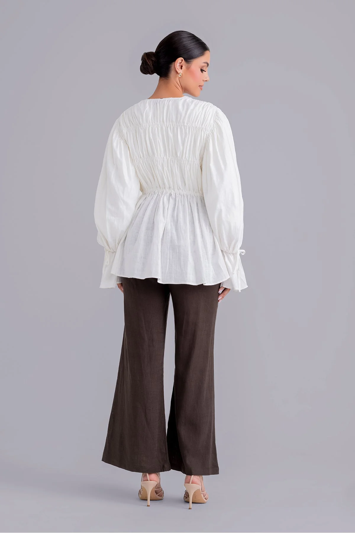 Najla Linen & Top Set - Macchiato - Image 8