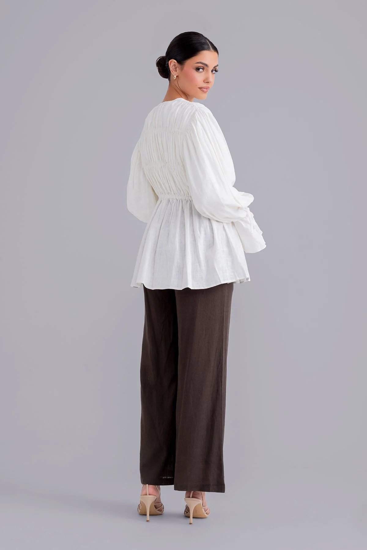 Najla Linen & Top Set - Macchiato - Image 9
