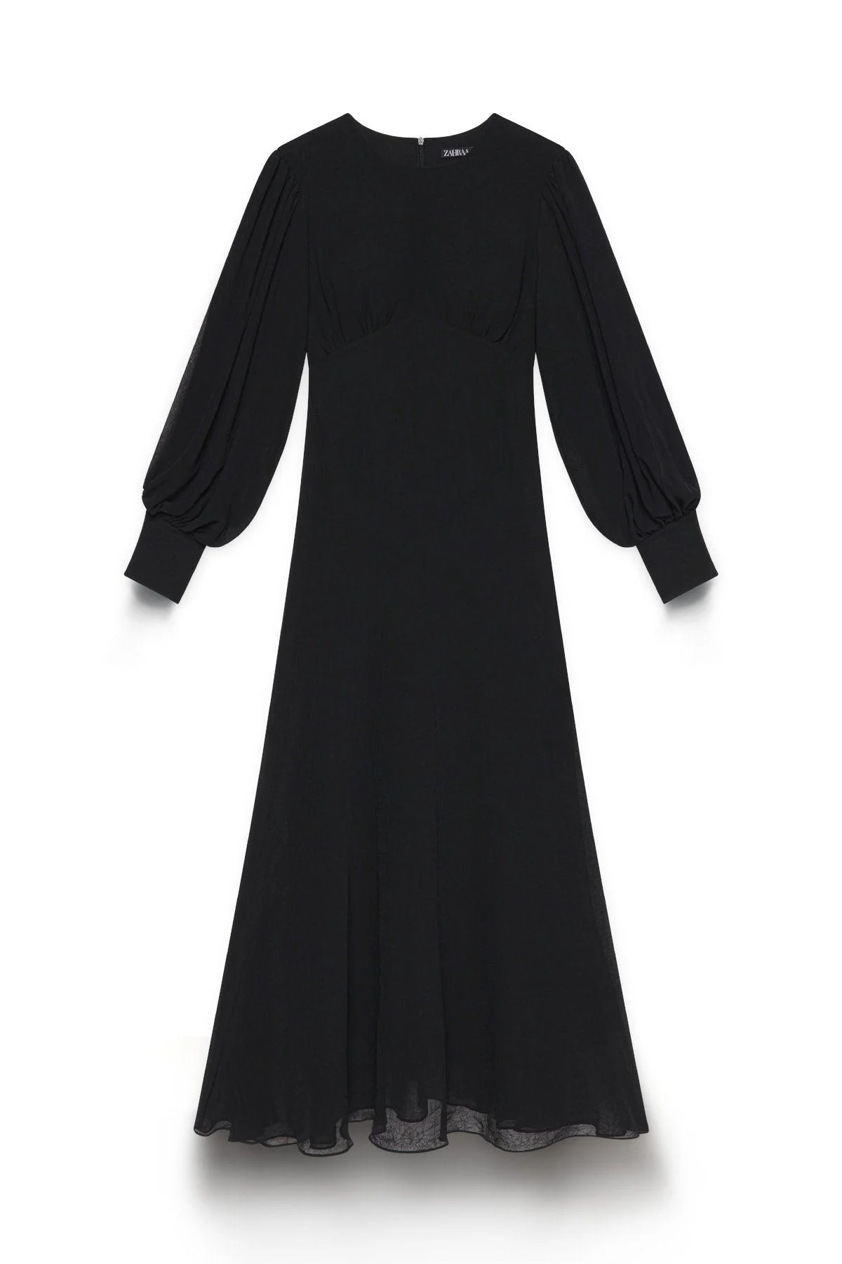 Naomi Chiffon Maxi Dress - Black - Image 5