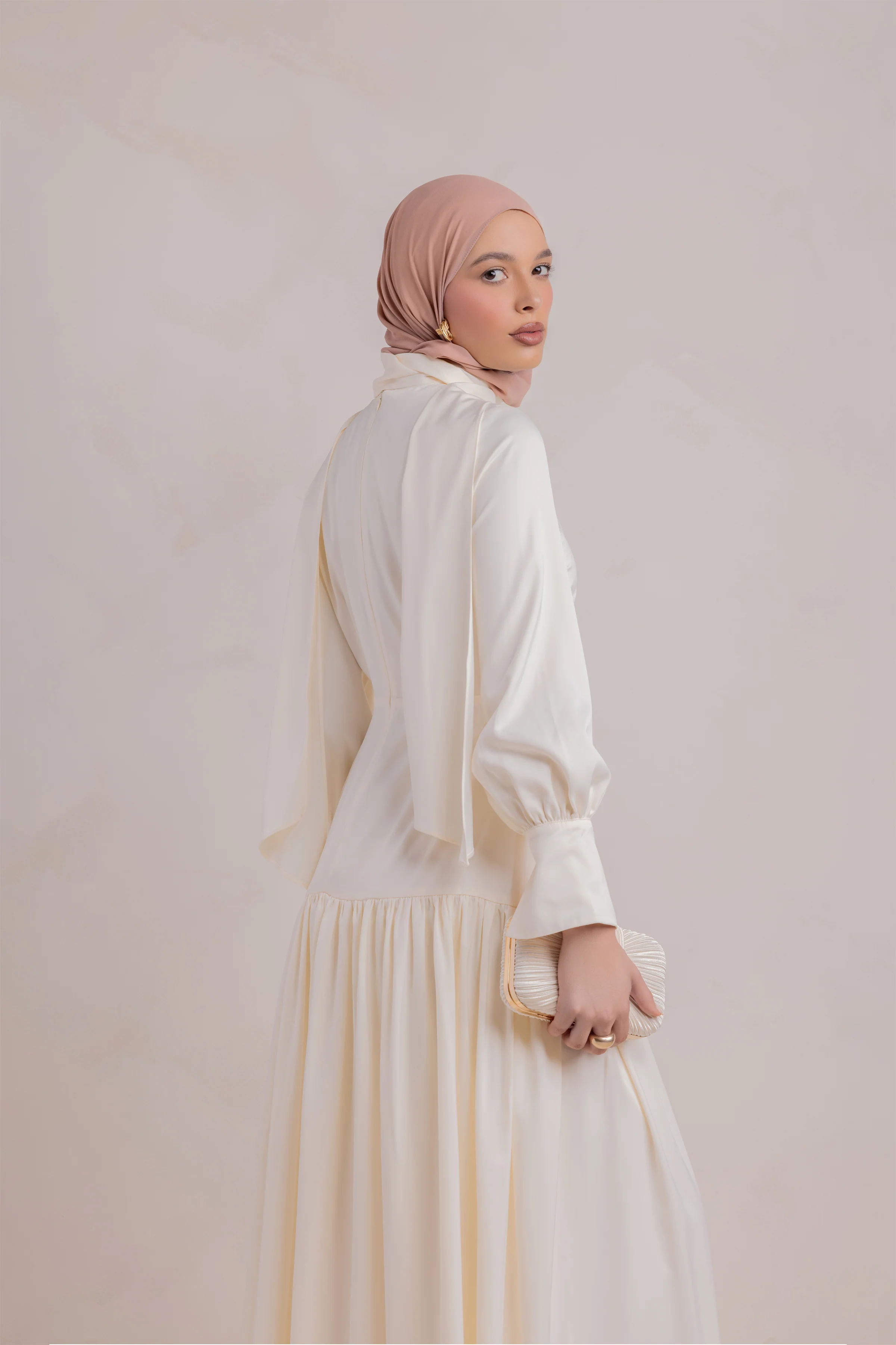 Nideen Maxi Dress - Off White - Image 12