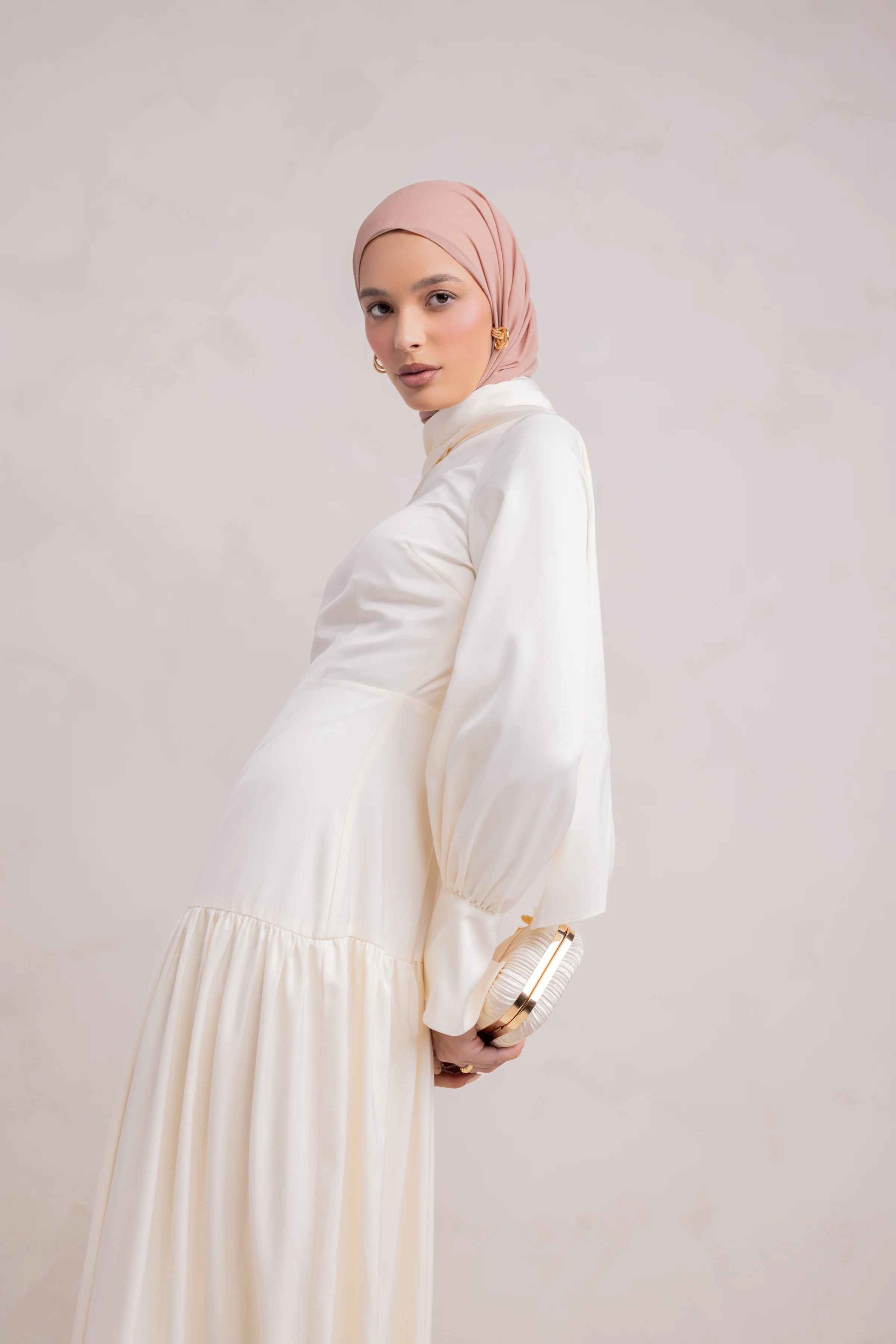 Nideen Maxi Dress - Off White - Image 3