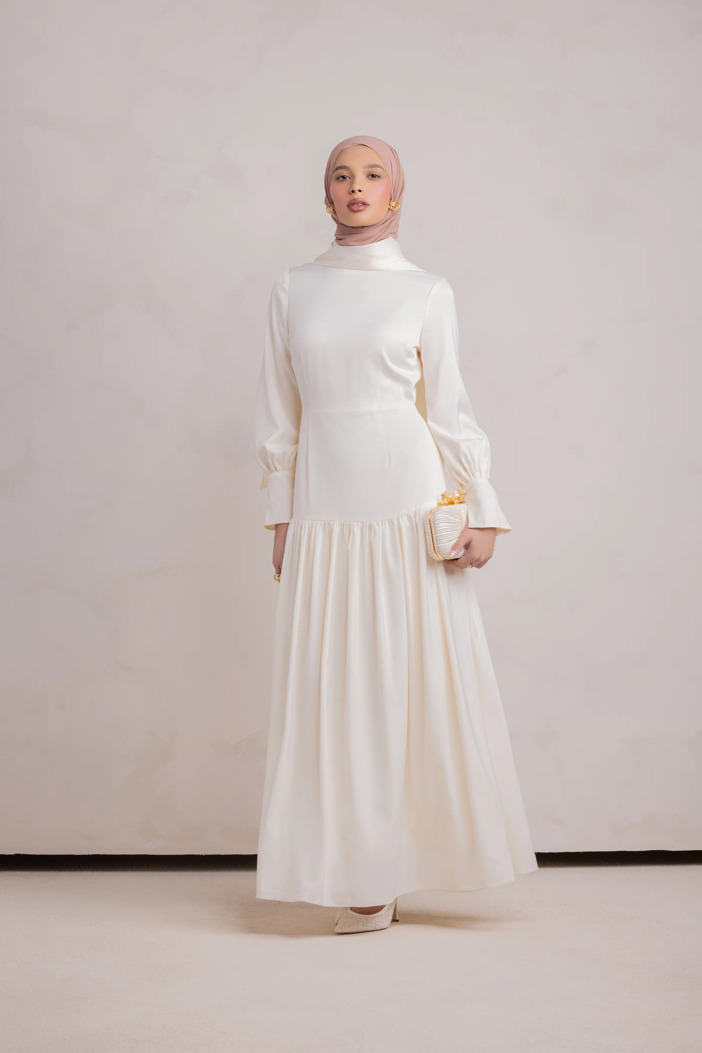 Nideen Maxi Dress - Off White - Image 4