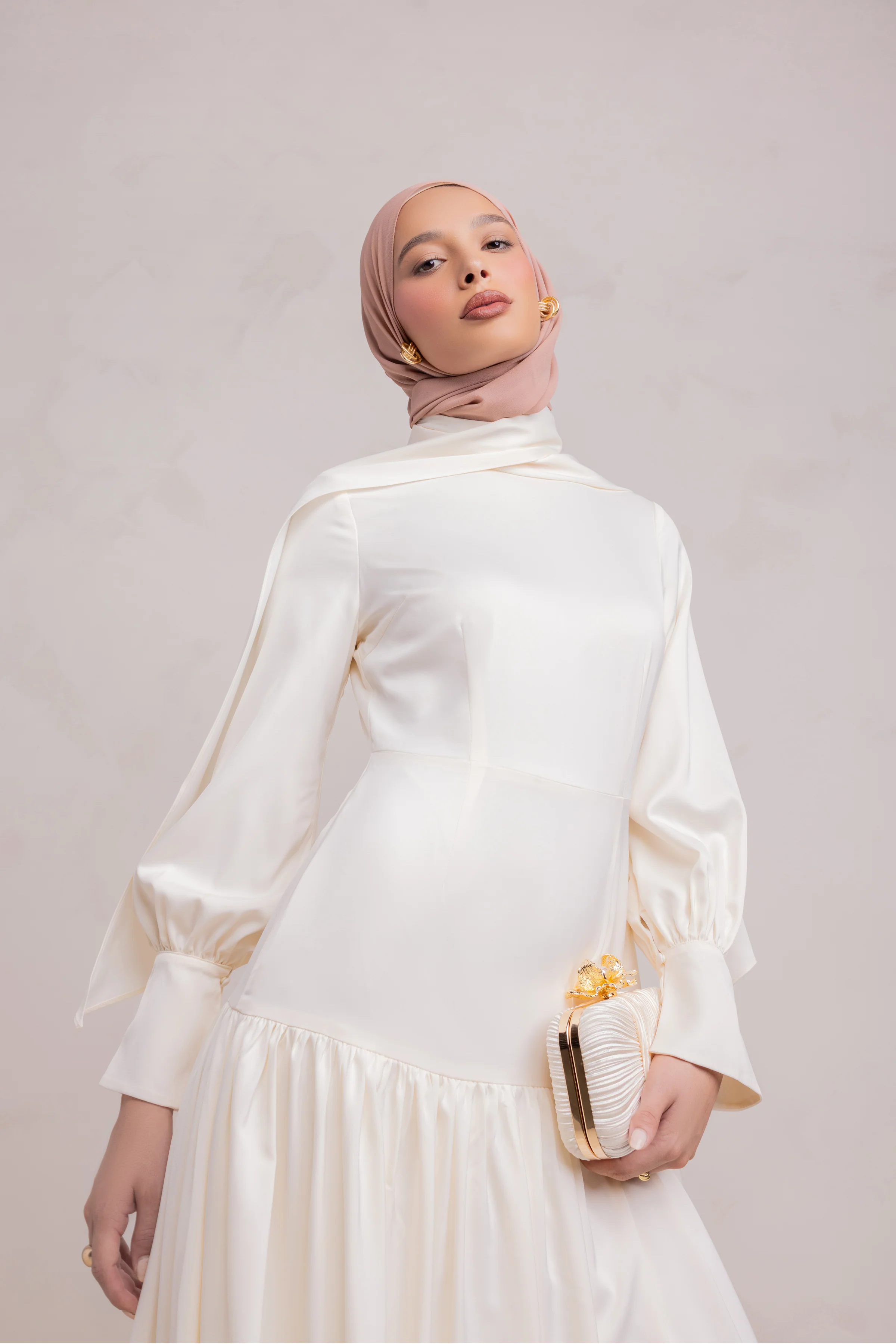 Nideen Maxi Dress - Off White - Image 8