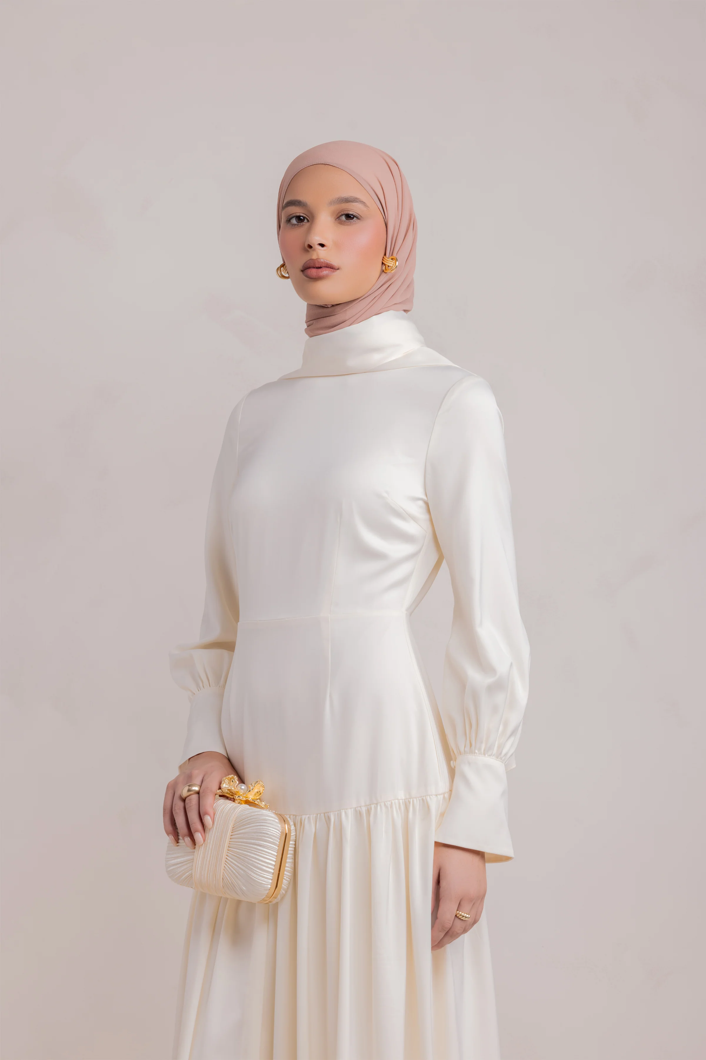 Nideen Maxi Dress - Off White - Image 9