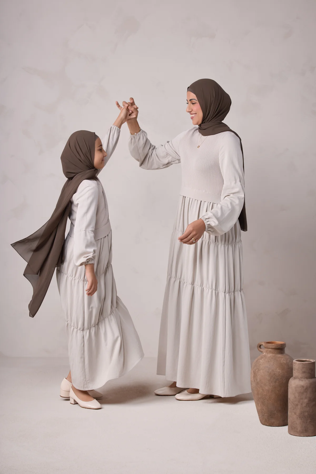 Norhan Everyday Kids Maxi Dress - Beige - Image 16