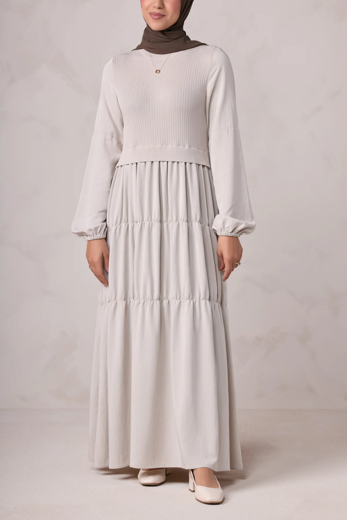 Norhan Everyday Maxi Dress - Beige - Image 10