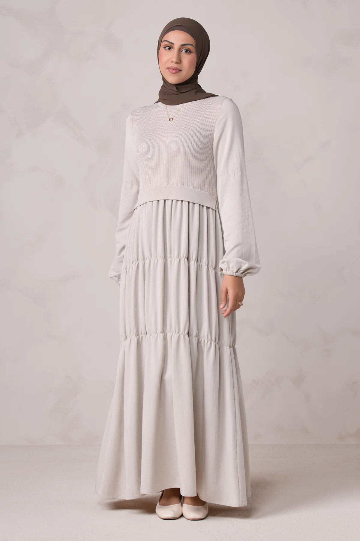 Norhan Everyday Maxi Dress - Beige - Image 5