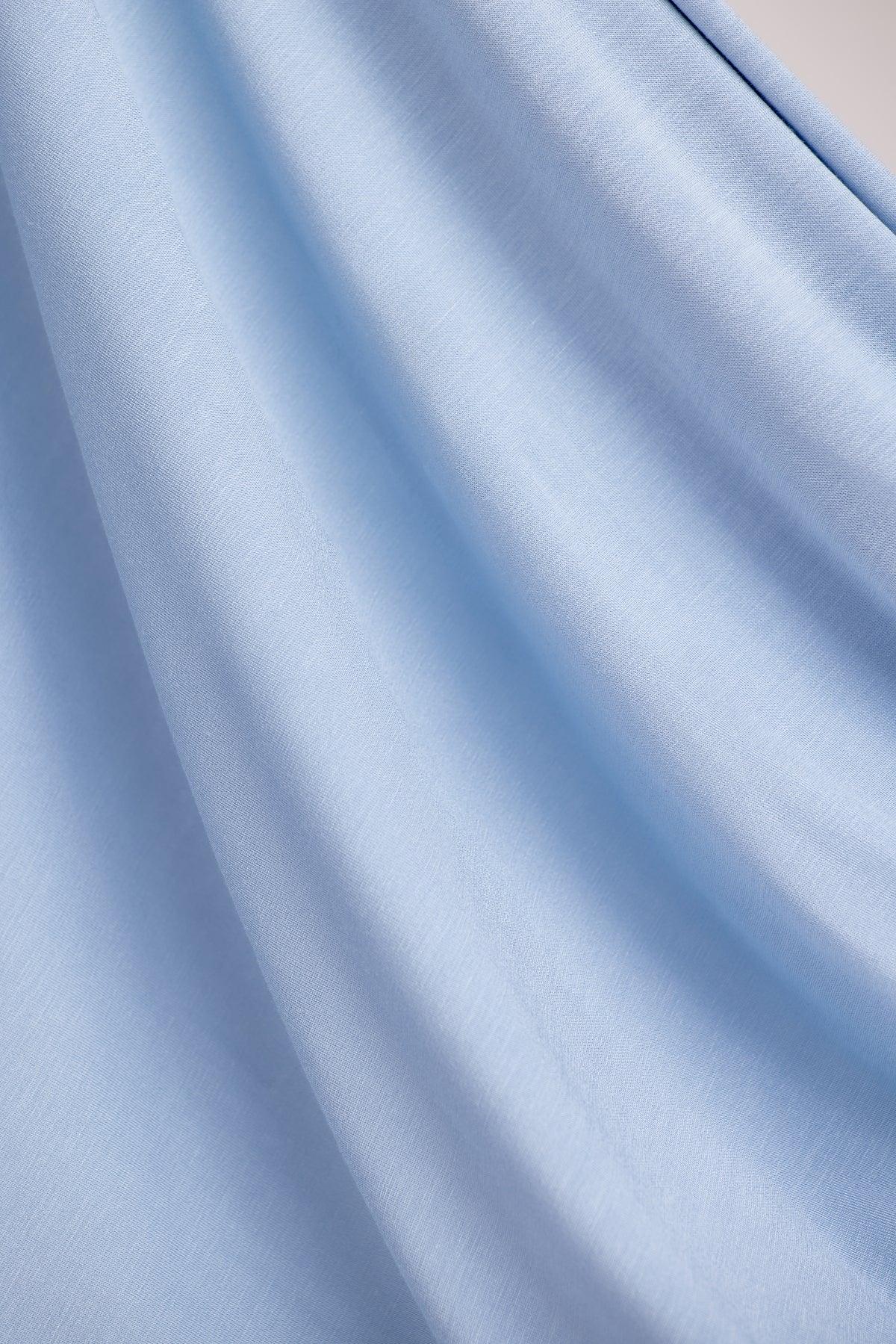 OEKO-TEX™ Bamboo Jersey Hijab Set - Azure Sky - Image 5