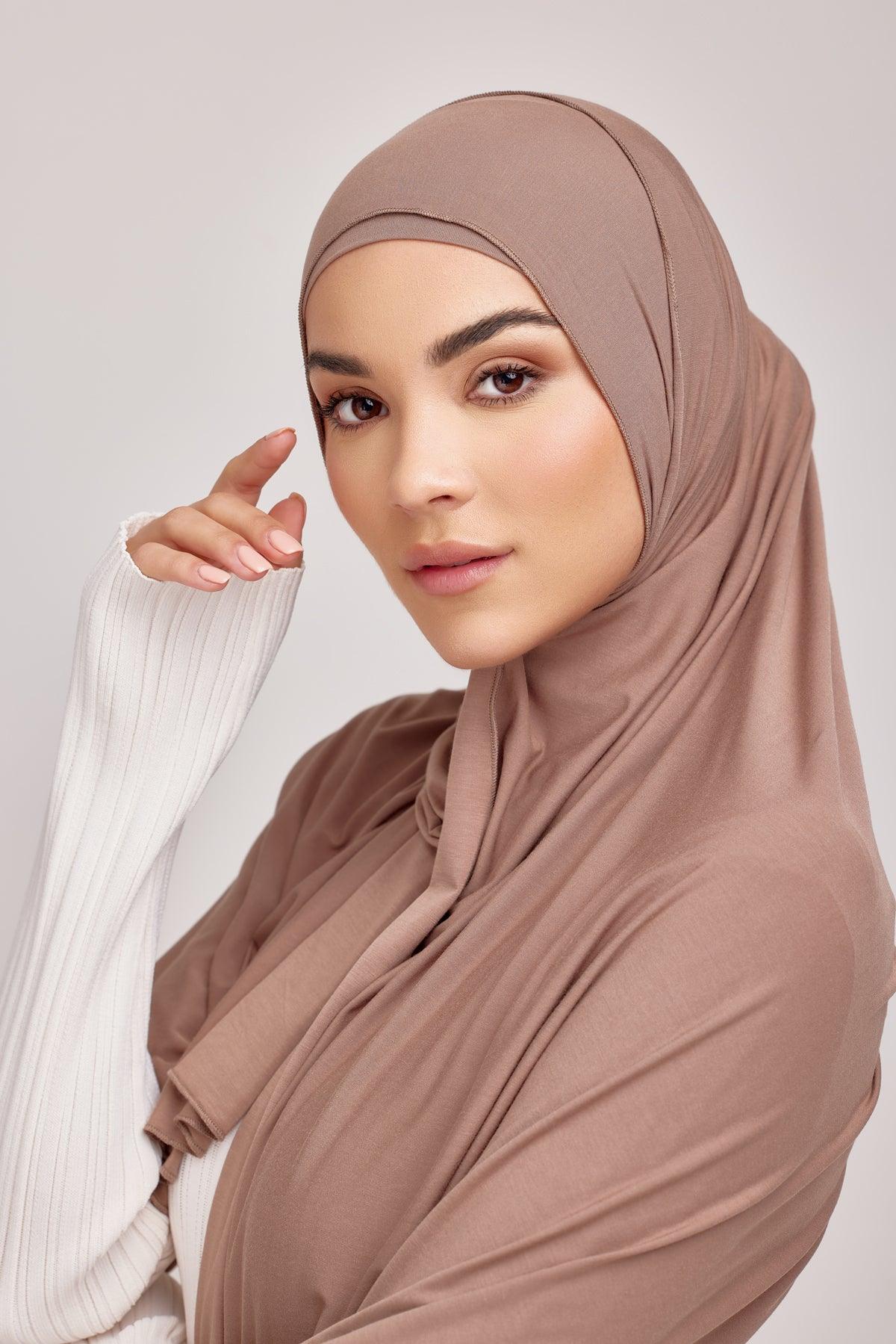 OEKO-TEX™ Bamboo Jersey Hijab Set - Cedar Earth - Image 3