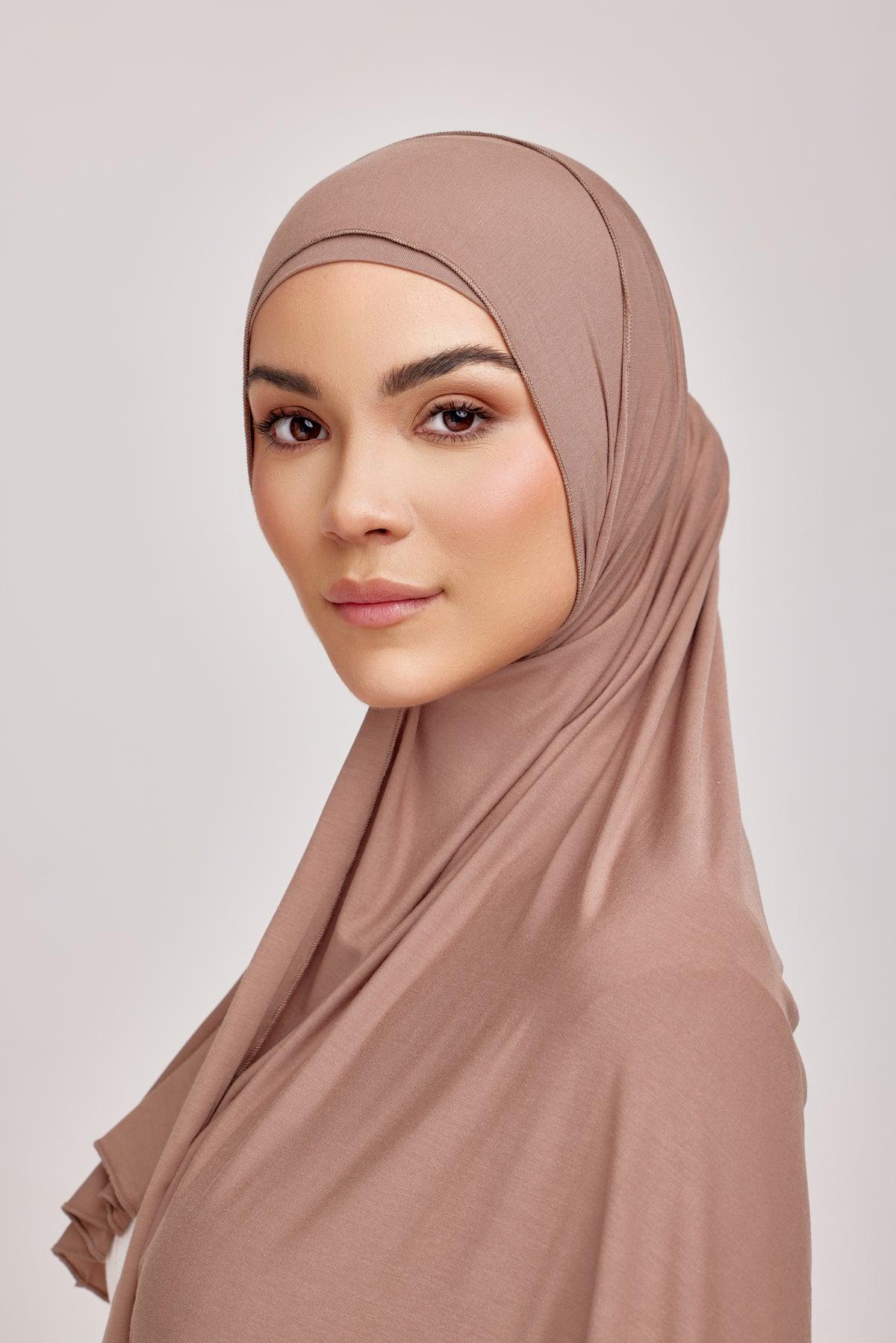 OEKO-TEX™ Bamboo Jersey Hijab Set - Cedar Earth - Image 4