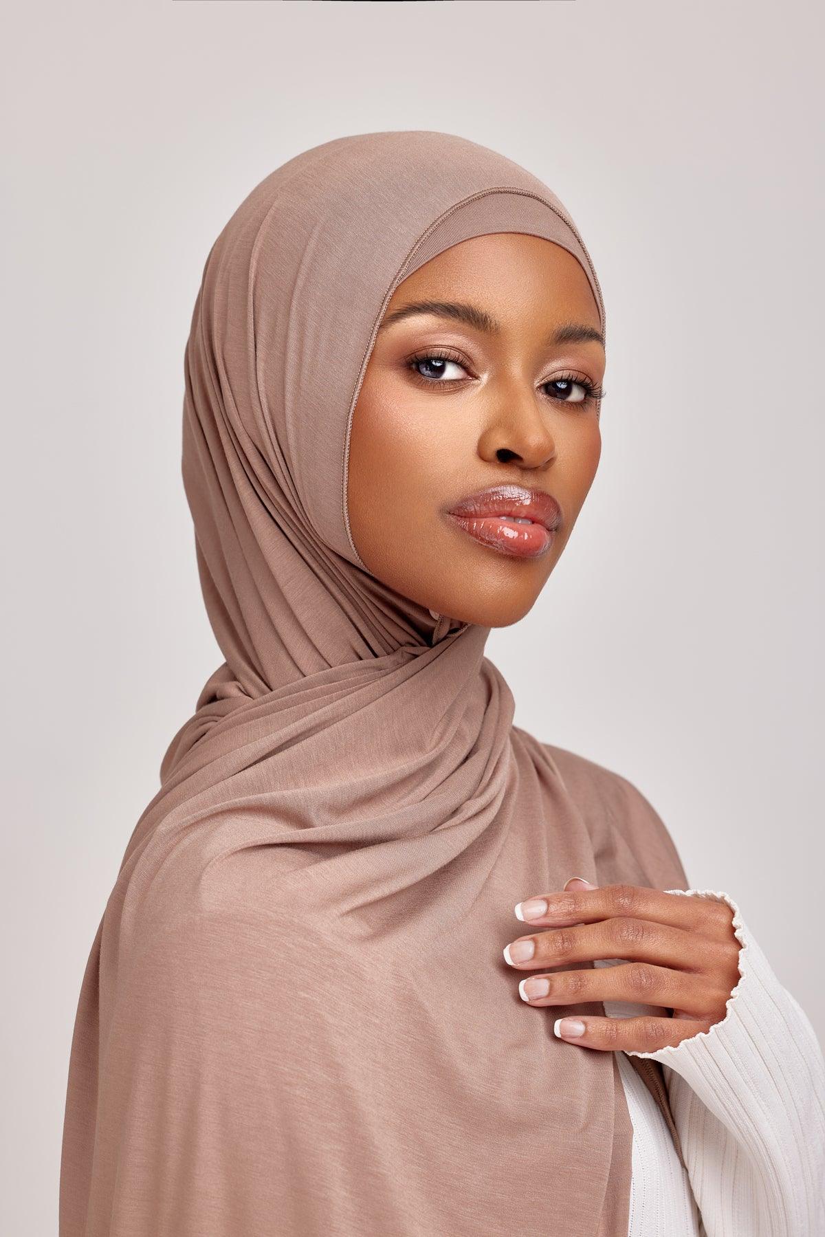 OEKO-TEX™ Bamboo Jersey Hijab Set - Cedar Earth - Image 5