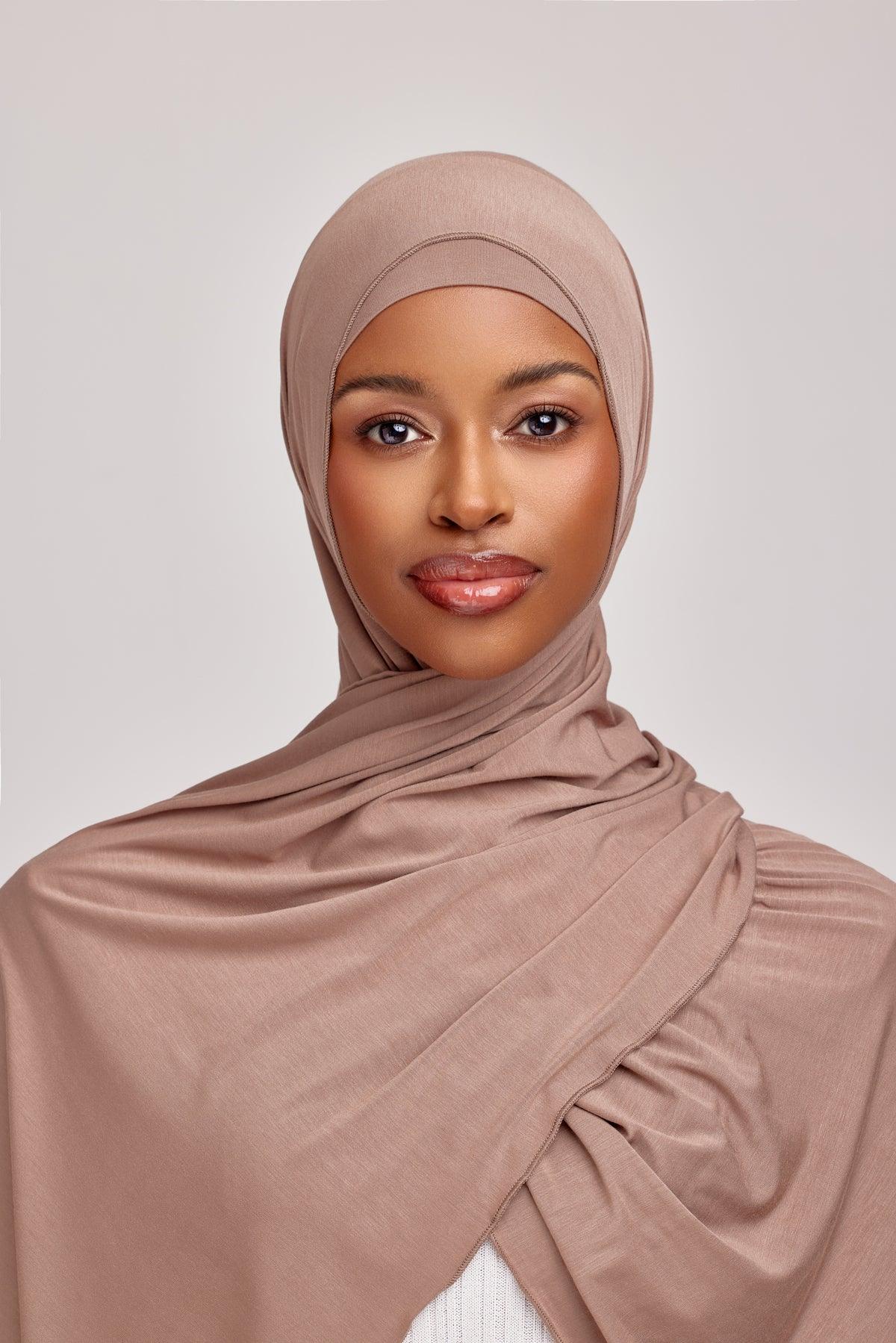 OEKO-TEX™ Bamboo Jersey Hijab Set - Cedar Earth - Image 6