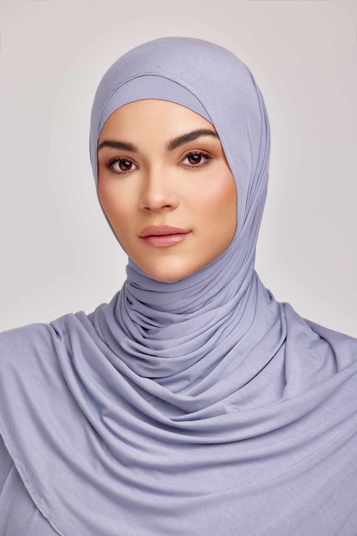 OEKO-TEX™ Bamboo Jersey Hijab Set - Indigo Isles - Image 6