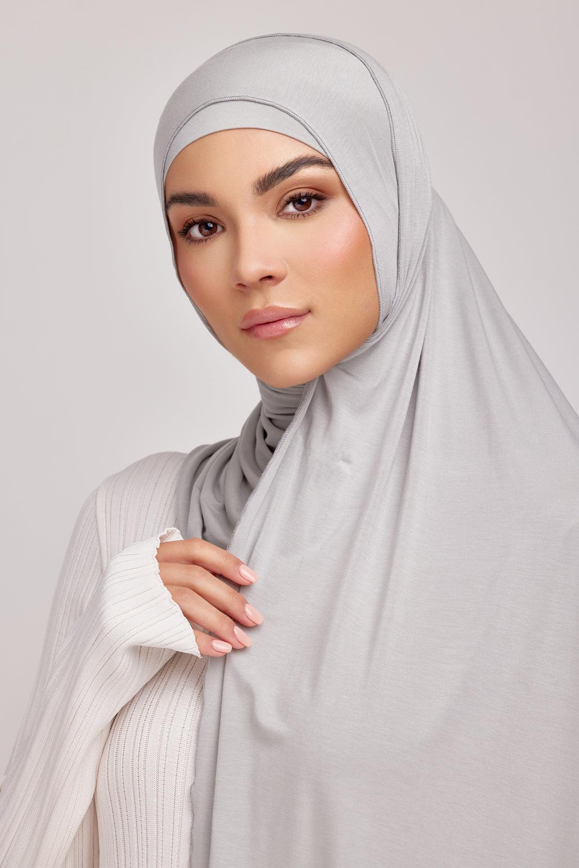 OEKO-TEX™ Bamboo Jersey Hijab Set - Minted Meadow - Image 3