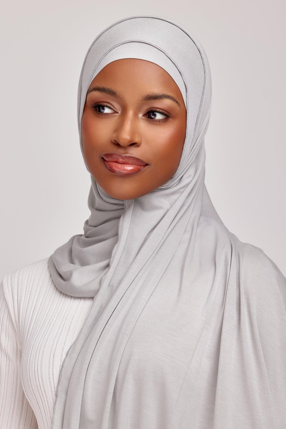 OEKO-TEX™ Bamboo Jersey Hijab Set - Minted Meadow - Image 5
