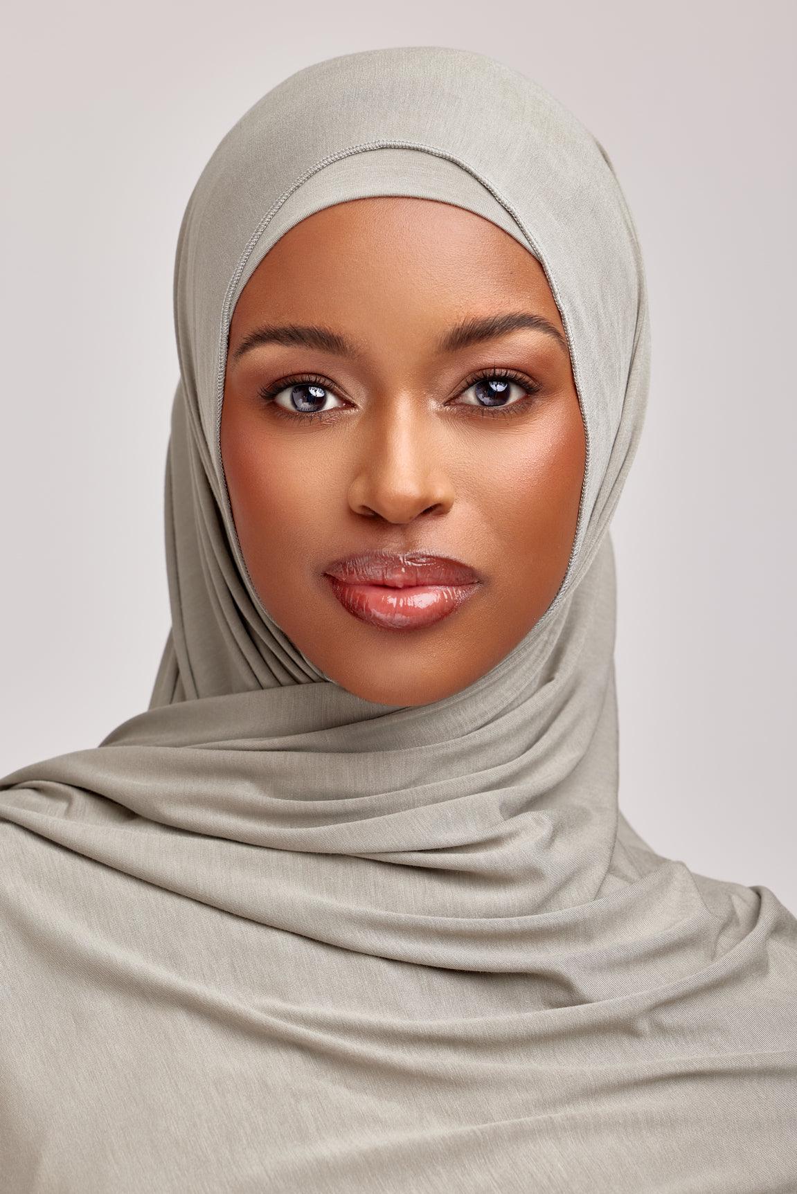OEKO-TEX™ Bamboo Jersey Hijab Set - Moss Whisper - Image 3